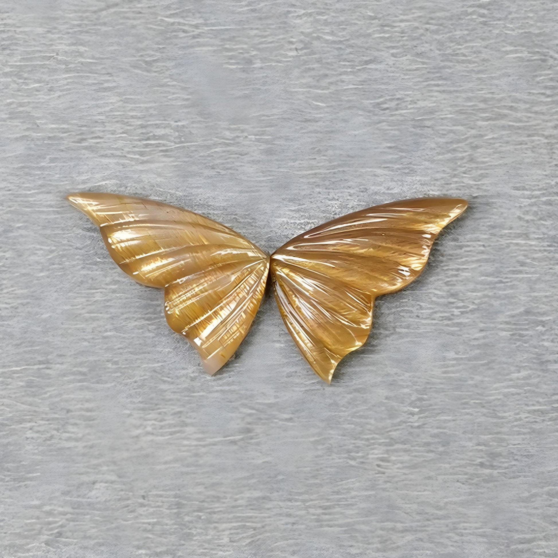 Moonstone Butterfly Carving
