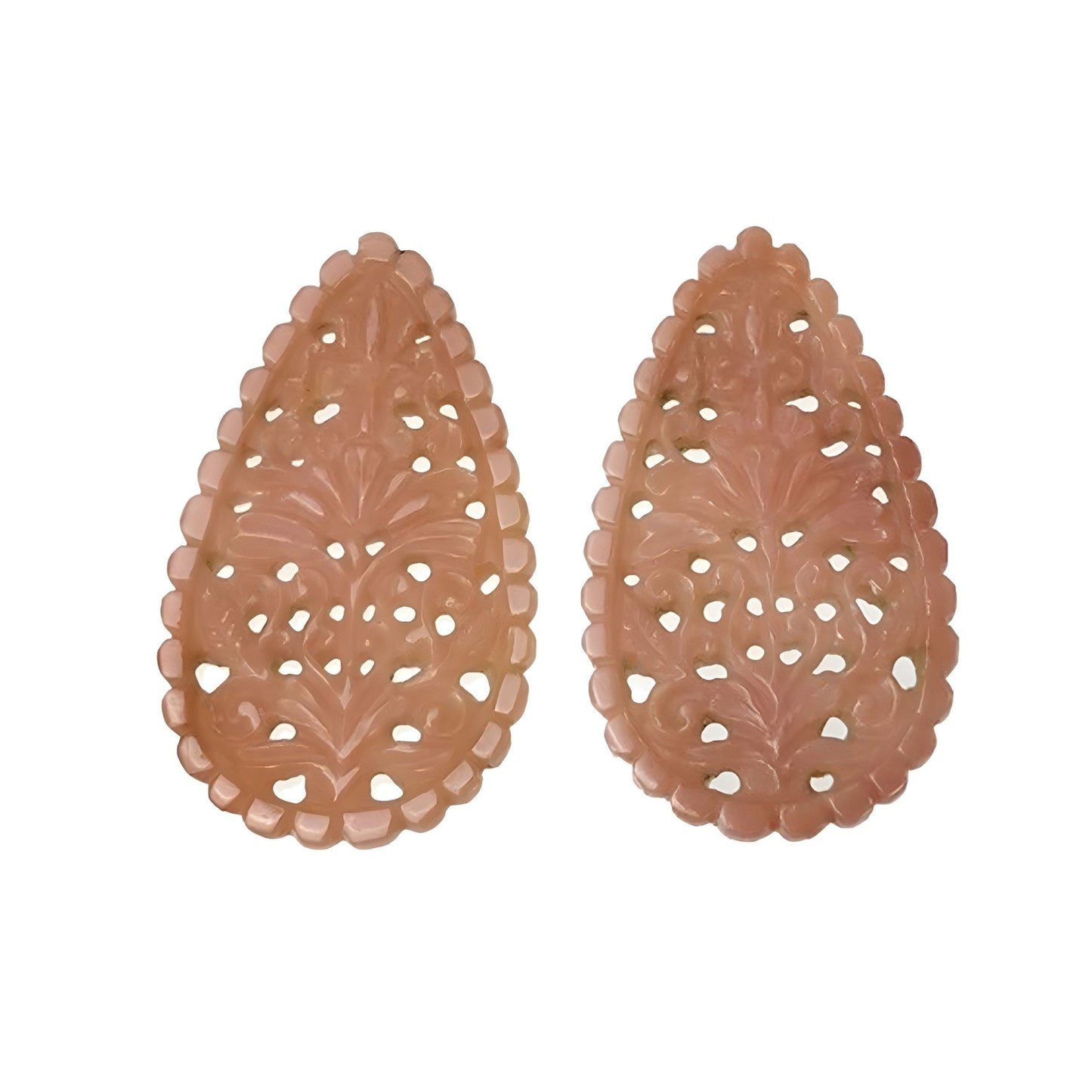 Talla de cuarzo melocotón