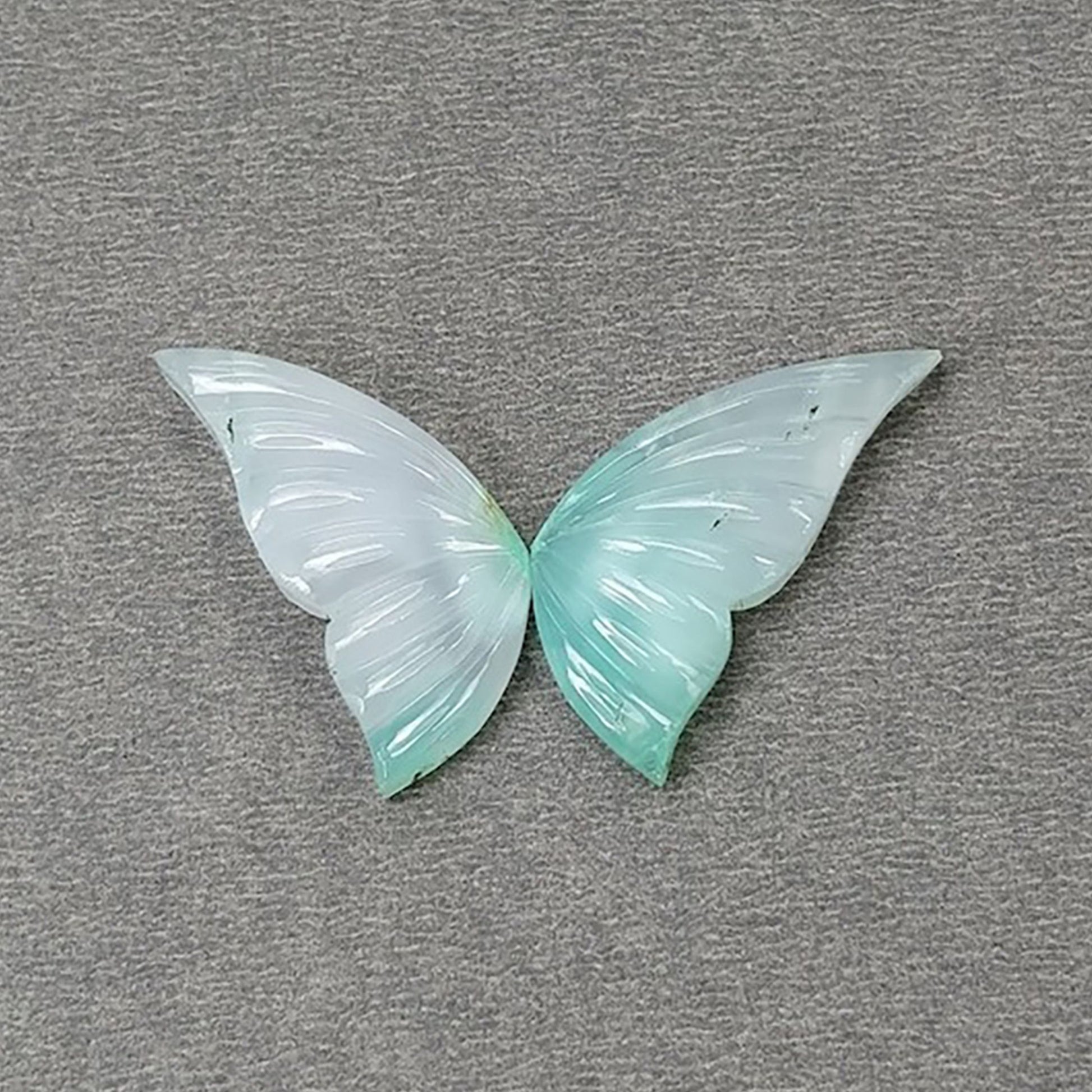 Intaglio di farfalla in crisoprasio