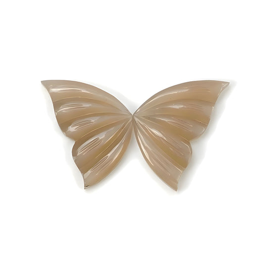 moontone butterfly shape carving