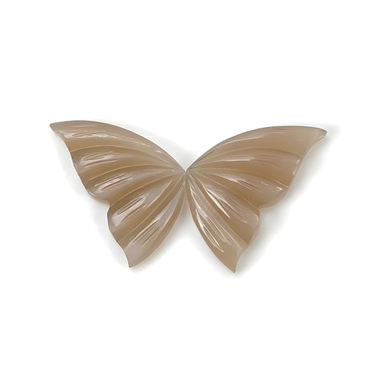 moontone butterfly shape carving
