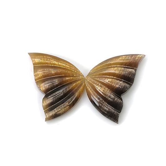 moonstone butterfy carving