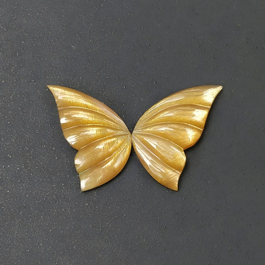 moonstone butterfly carving