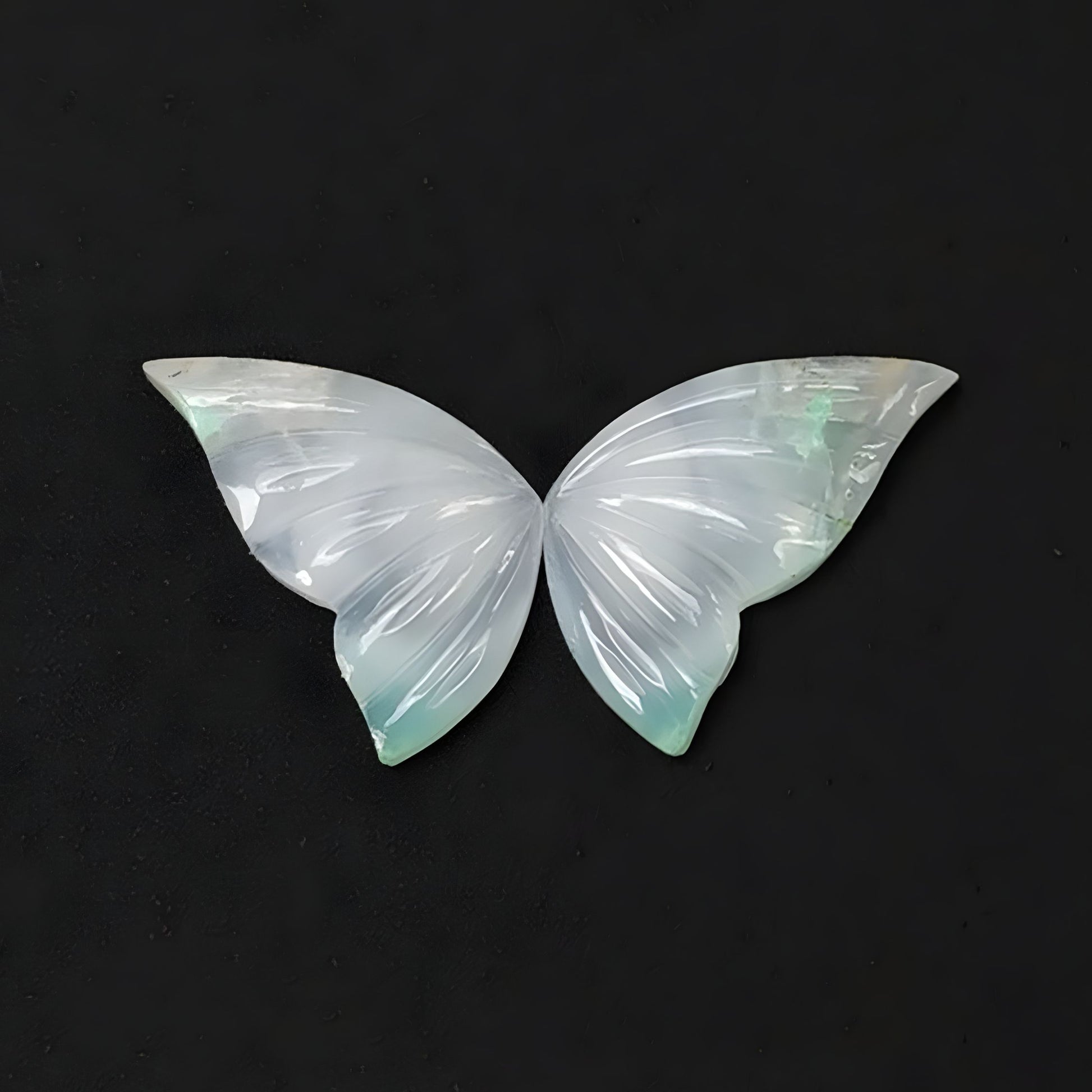 Chrysoprase Butterfly carving