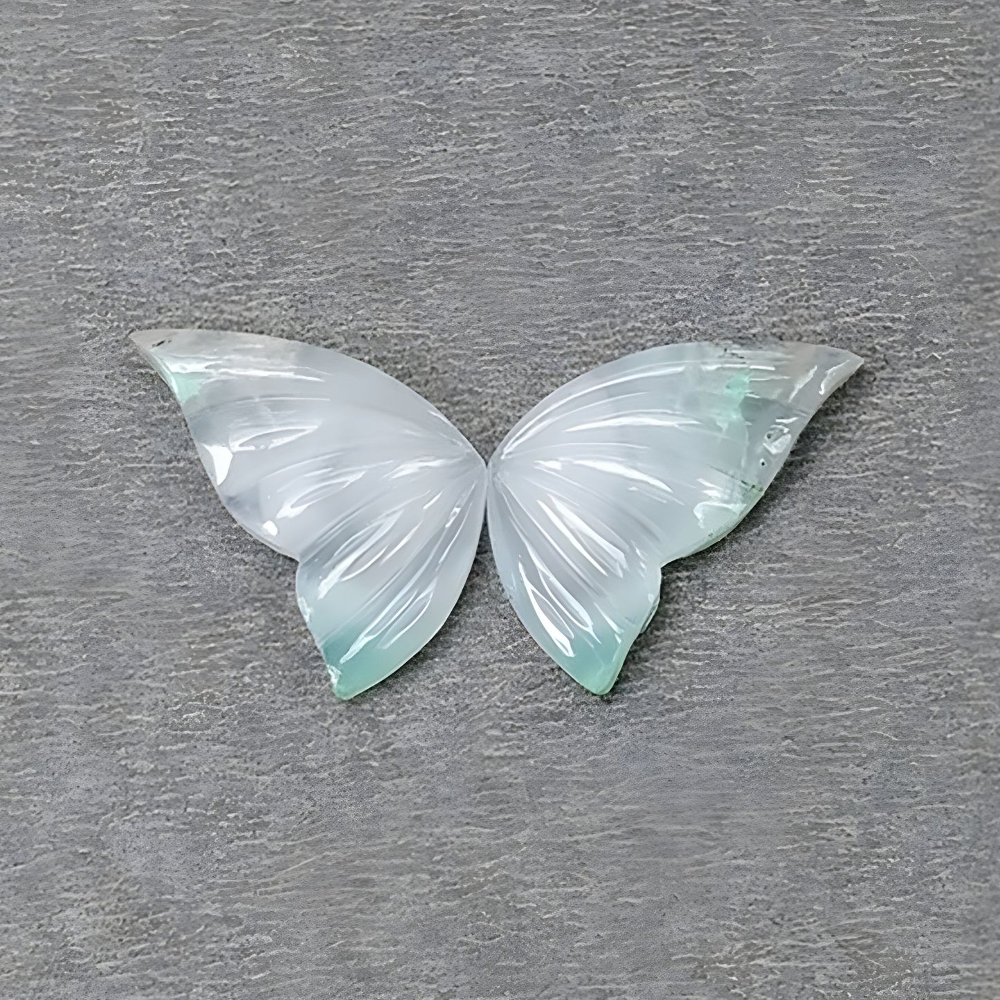 Chrysoprase Butterfly carving