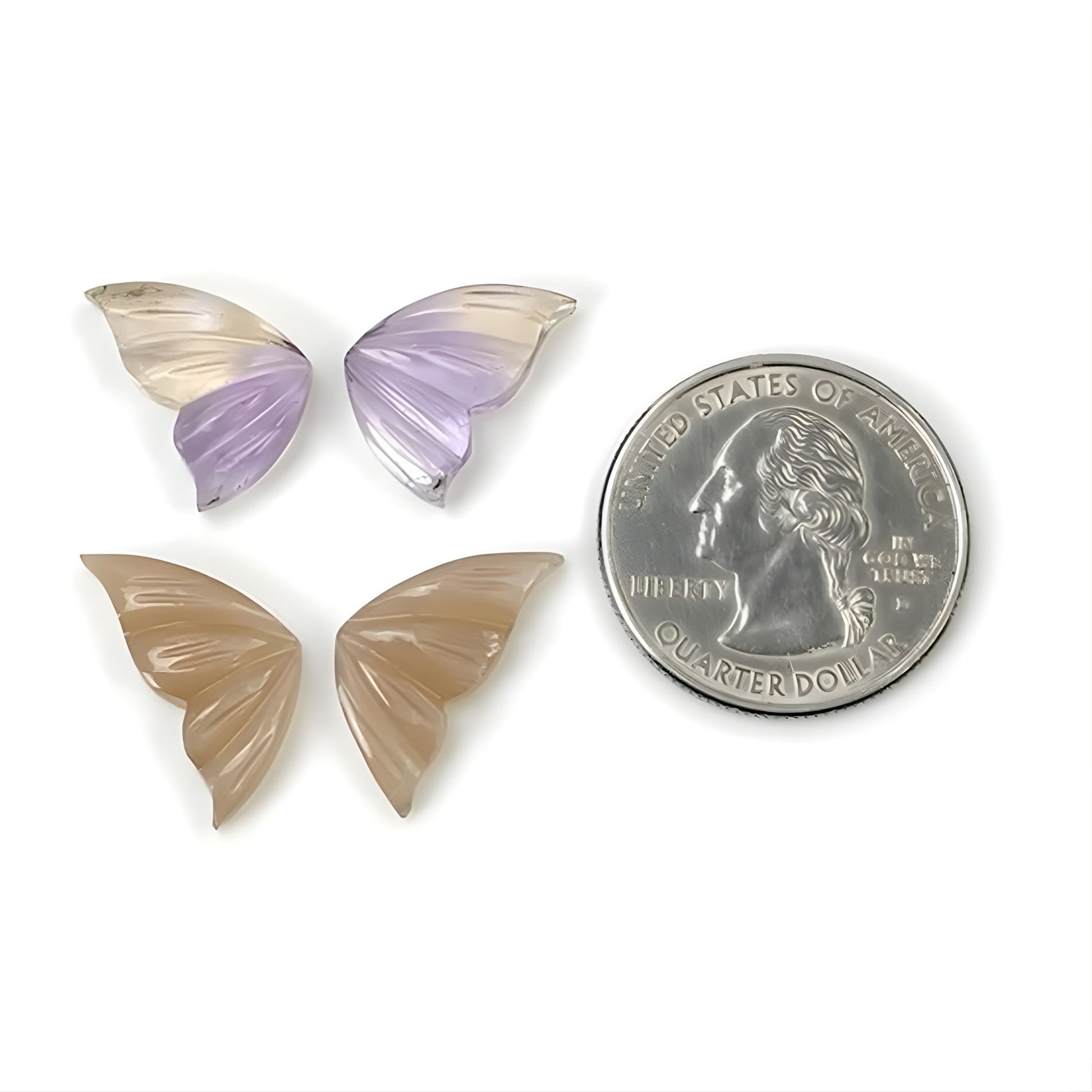 Amétrine naturelle, pierre de lune