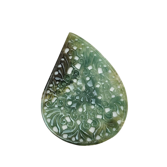 quartz pear shape carving