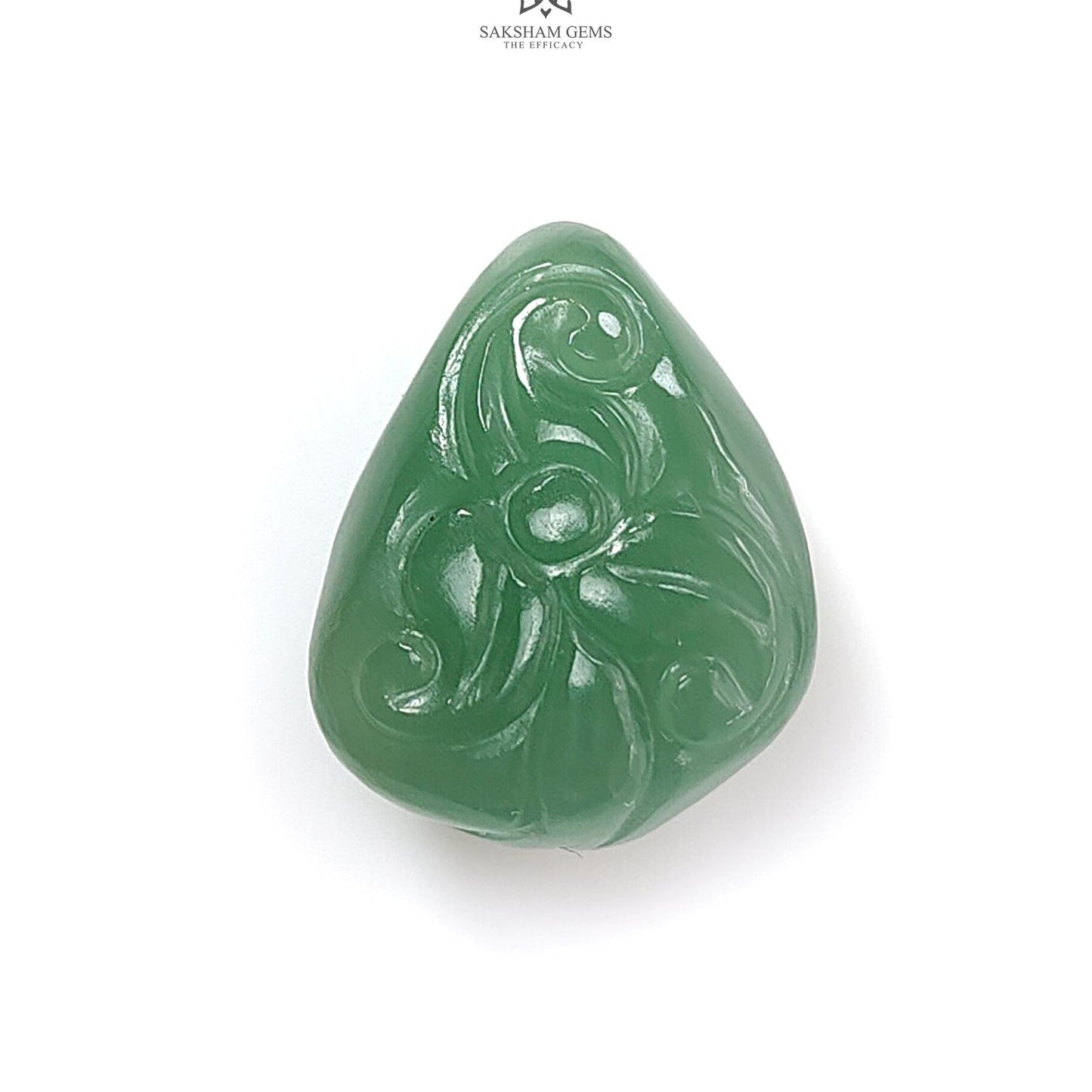 Green Quartz Gemstone Carving: Natural Untreated Green Quartz Both Side Hand Carved Fancy Shape 1pc For Jewelry