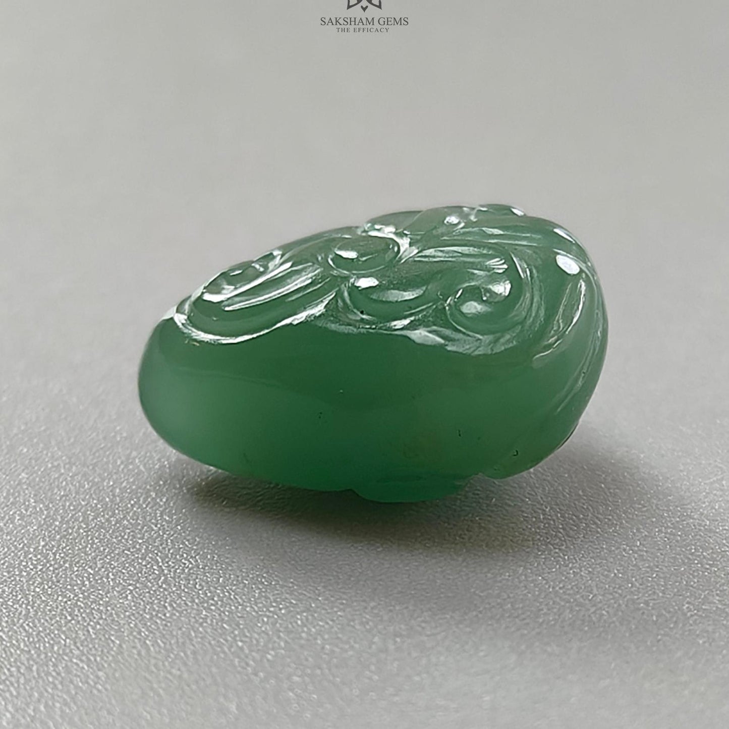 Green Quartz Gemstone Carving: Natural Untreated Green Quartz Both Side Hand Carved Fancy Shape 1pc For Jewelry
