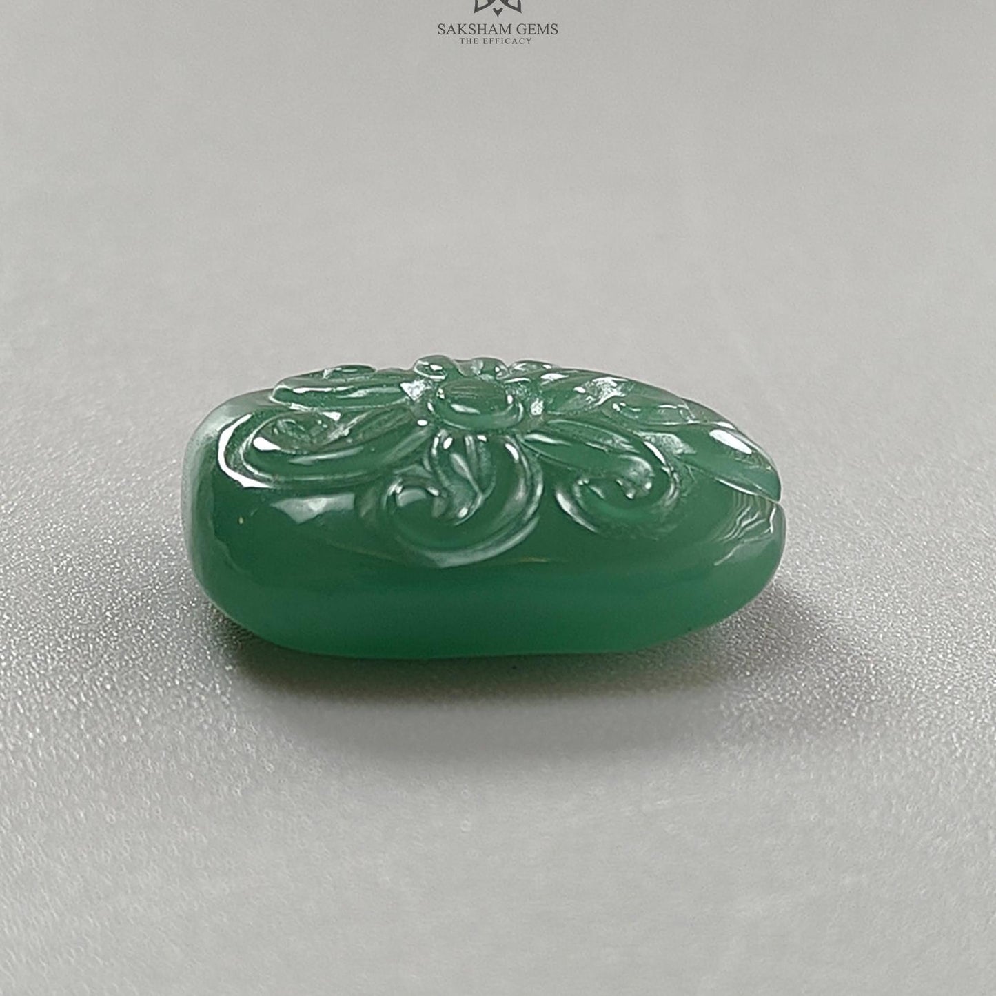Green Quartz Gemstone Carving: Natural Untreated Green Quartz Both Side Hand Carved Fancy Shape 1pc For Jewelry