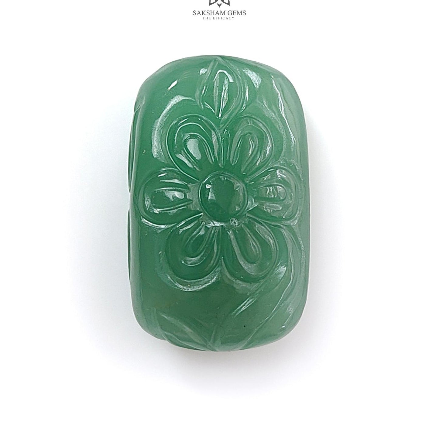 Green Quartz Gemstone Carving: Natural Untreated Green Quartz Both Side Hand Carved Fancy Shape 1pc For Jewelry