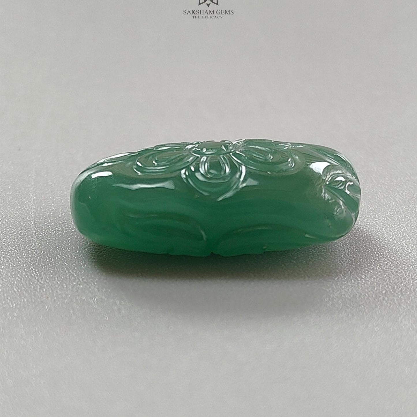 Green Quartz Gemstone Carving: Natural Untreated Green Quartz Both Side Hand Carved Fancy Shape 1pc For Jewelry