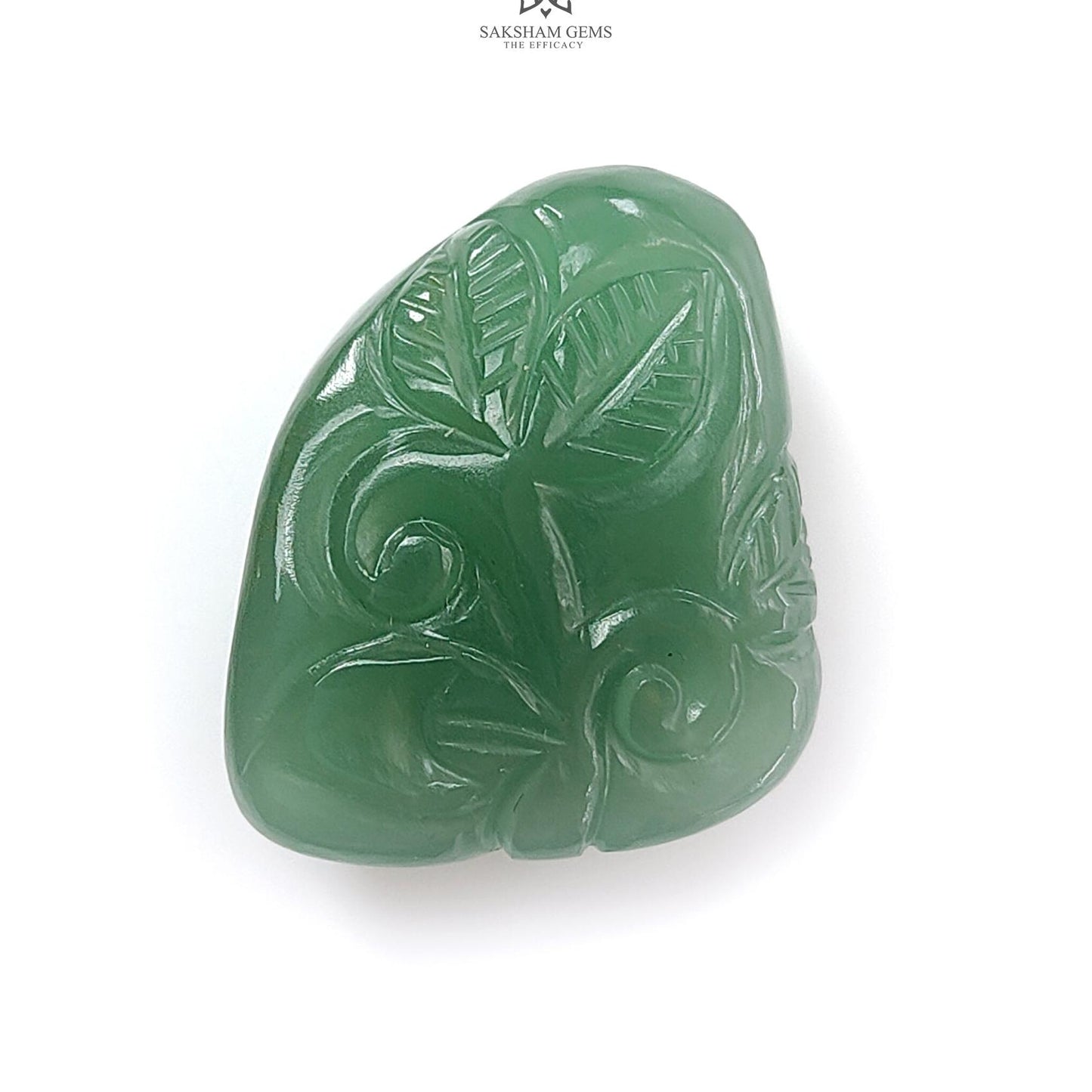 Green Quartz Gemstone Carving: Natural Untreated Green Quartz Both Side Hand Carved Fancy Shape 1pc For Jewelry
