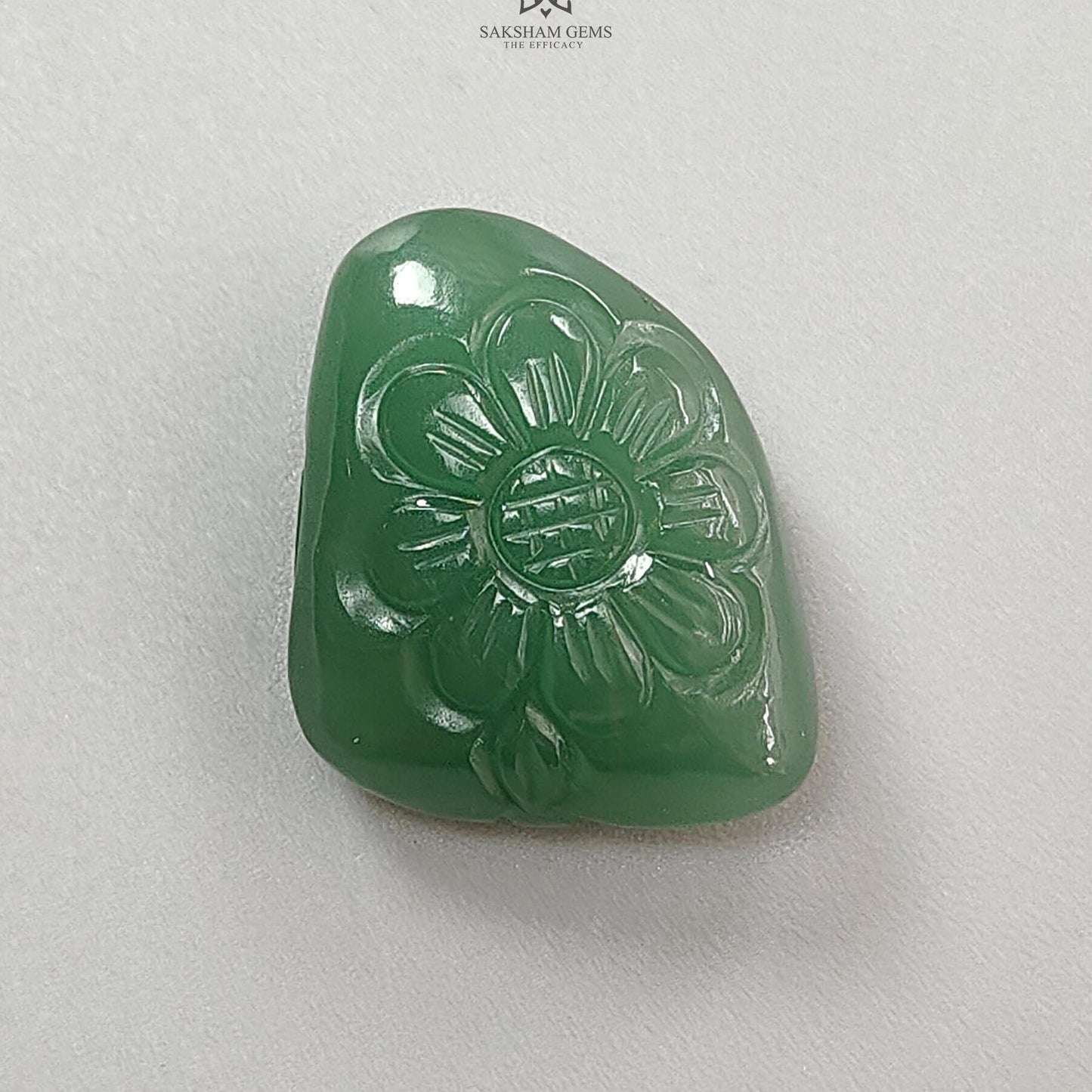 Green Quartz Gemstone Carving: Natural Untreated Green Quartz Both Side Hand Carved Fancy Shape 1pc For Jewelry