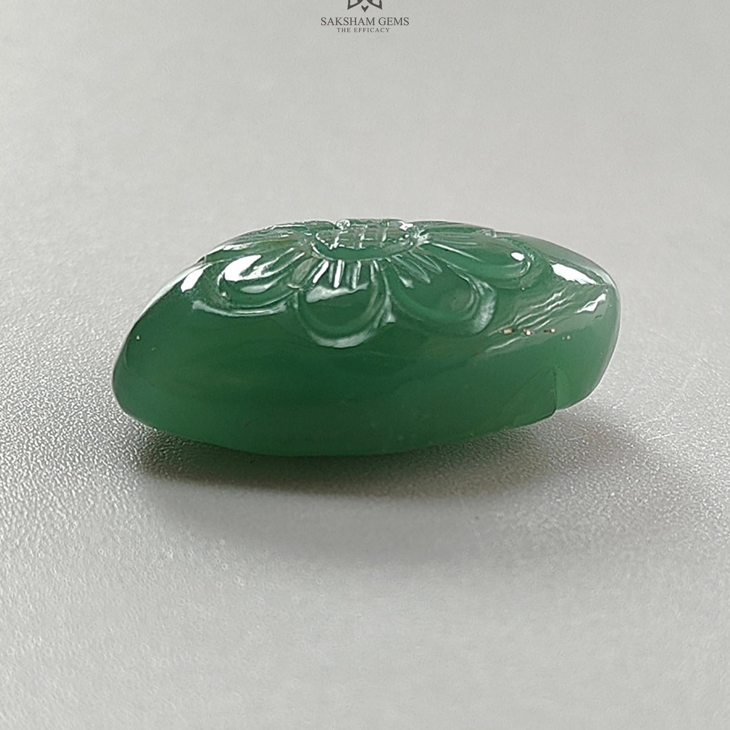 Green Quartz Gemstone Carving: Natural Untreated Green Quartz Both Side Hand Carved Fancy Shape 1pc For Jewelry