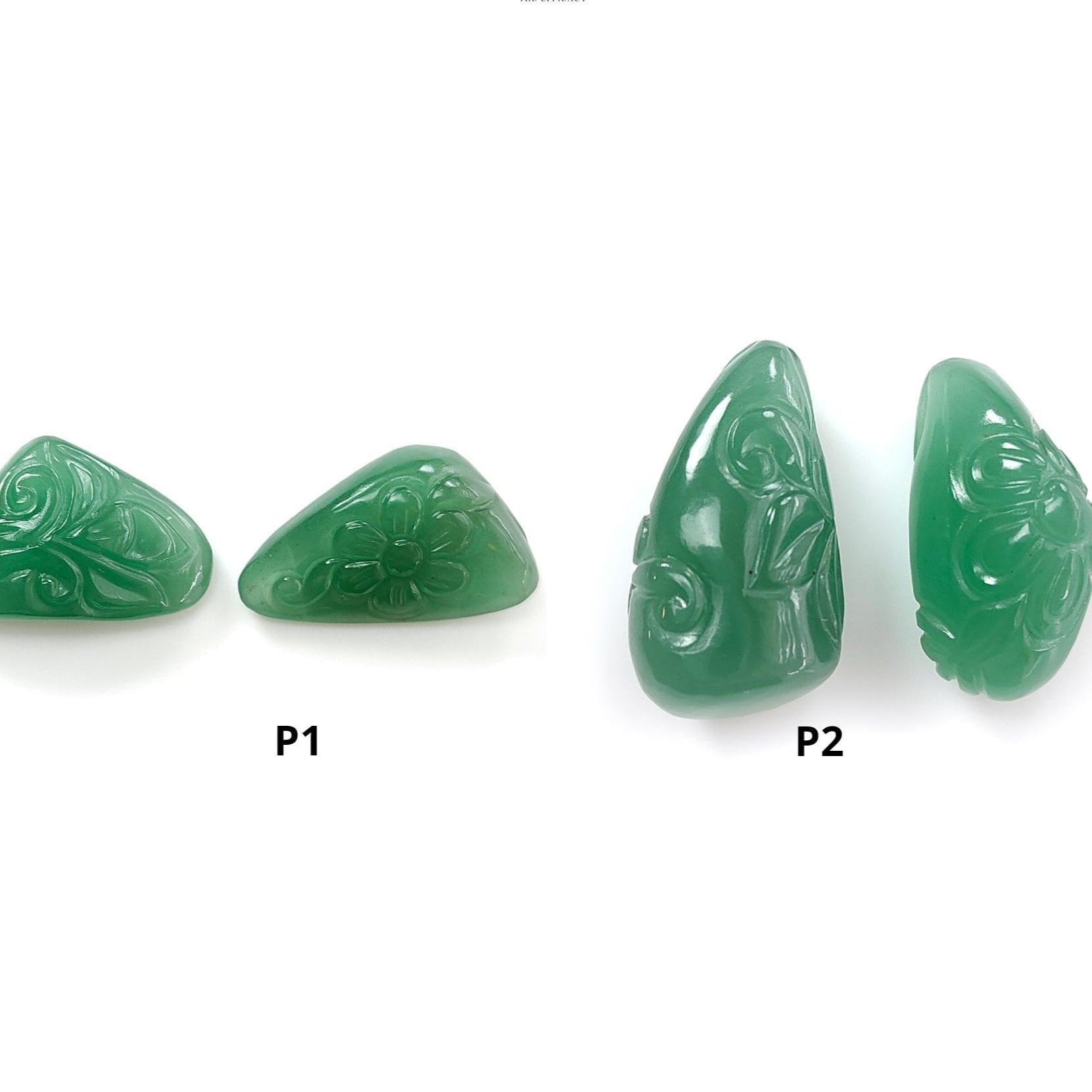 Green Quartz Gemstone Carving