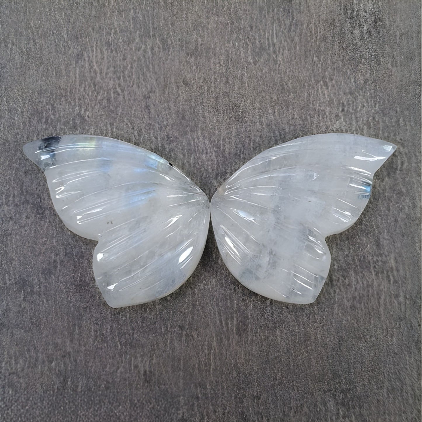 Moonstone Gemstone Butterfly Carving