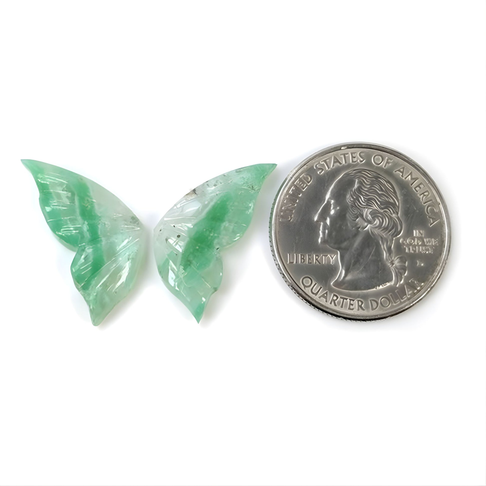 Zweifarbiger Chrysopras-Edelstein