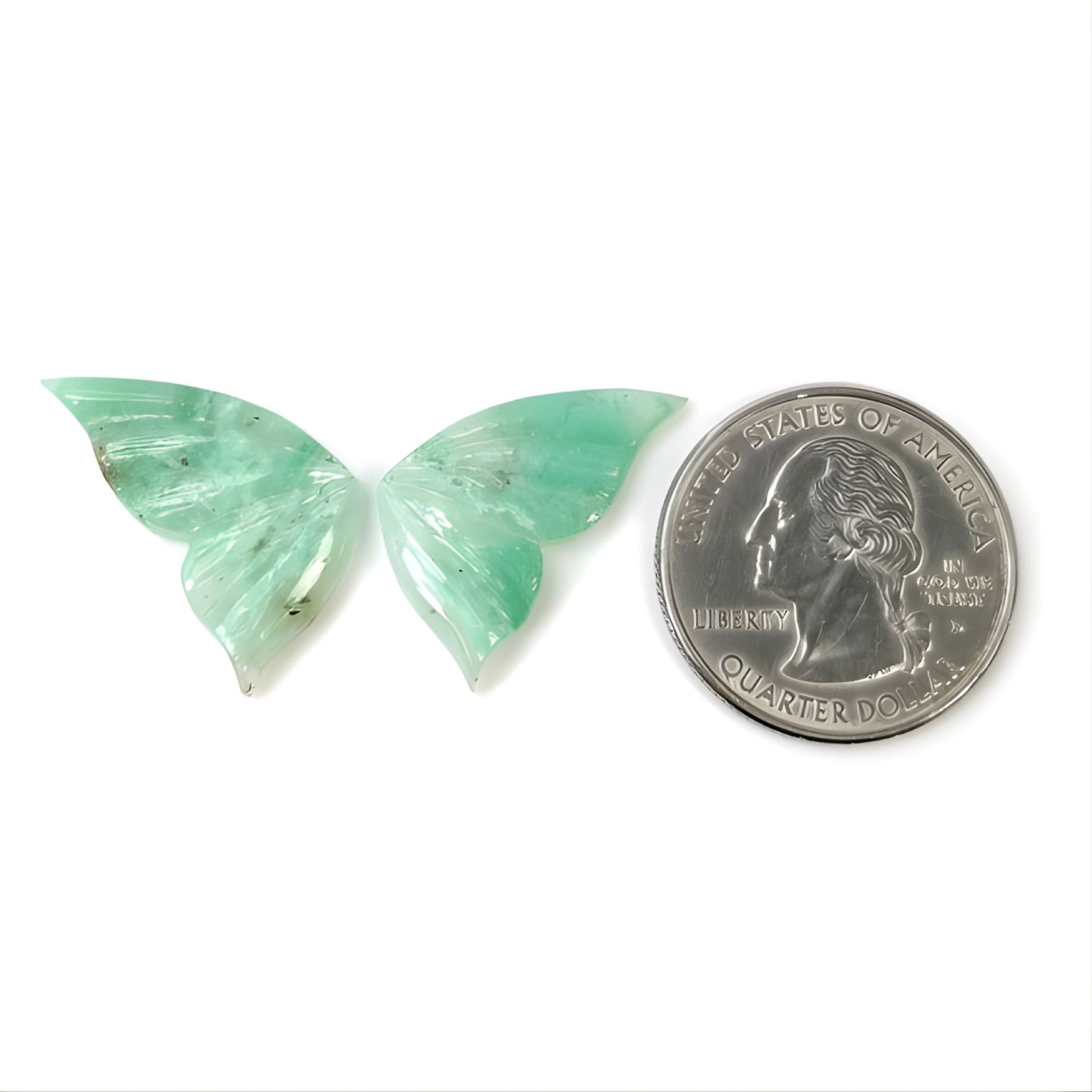 Piedra preciosa crisoprasa natural