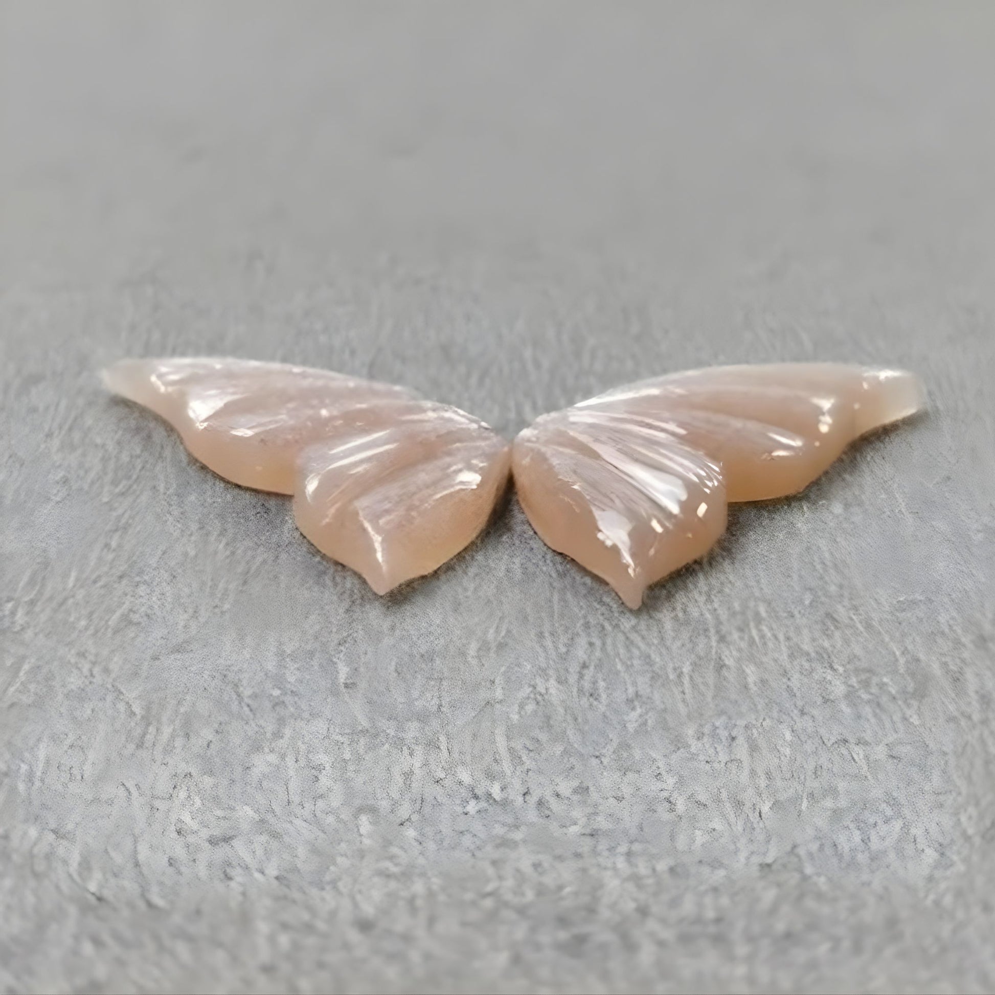 Moonstone Butterfly Carving