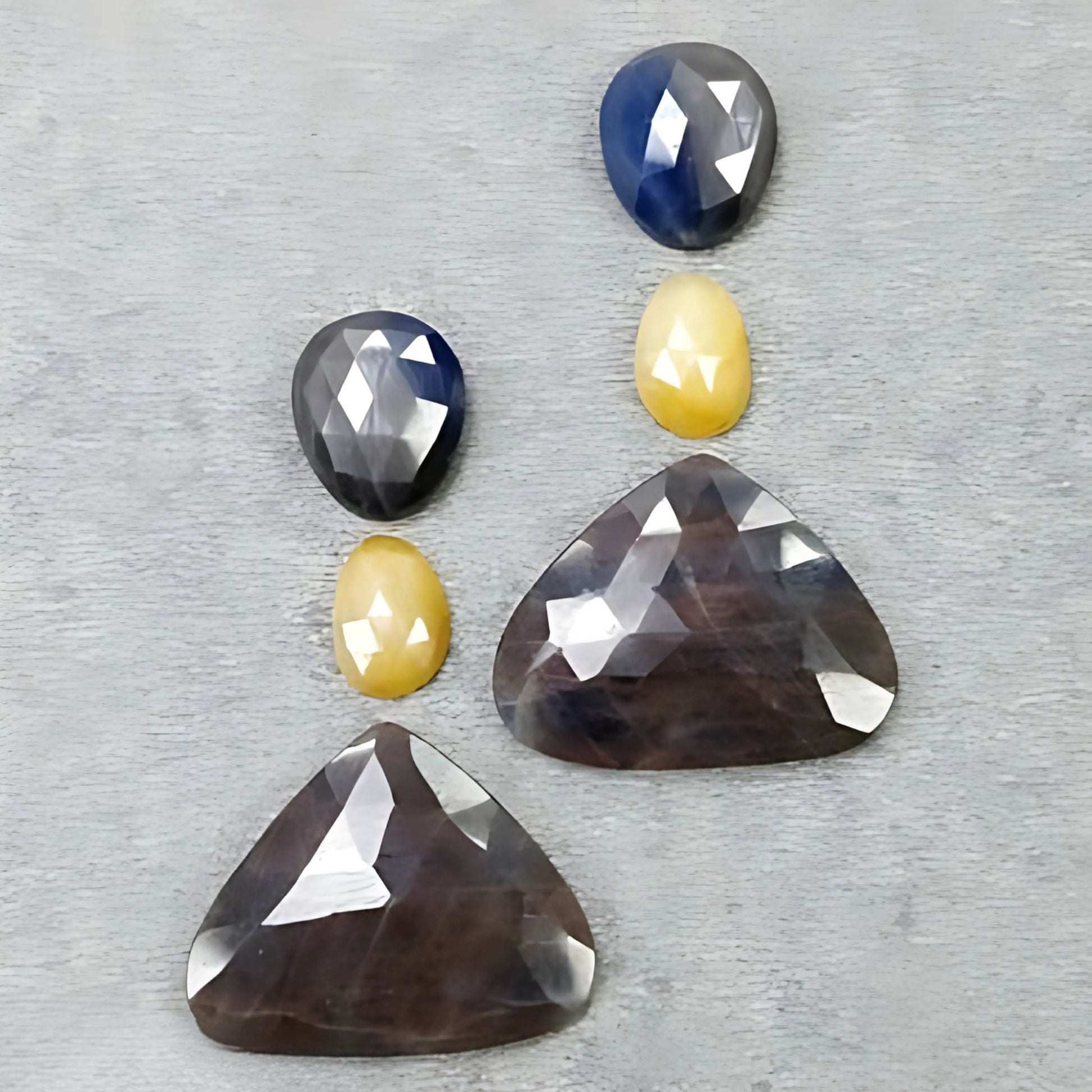 Faceted Multi Sapphire Gemstone