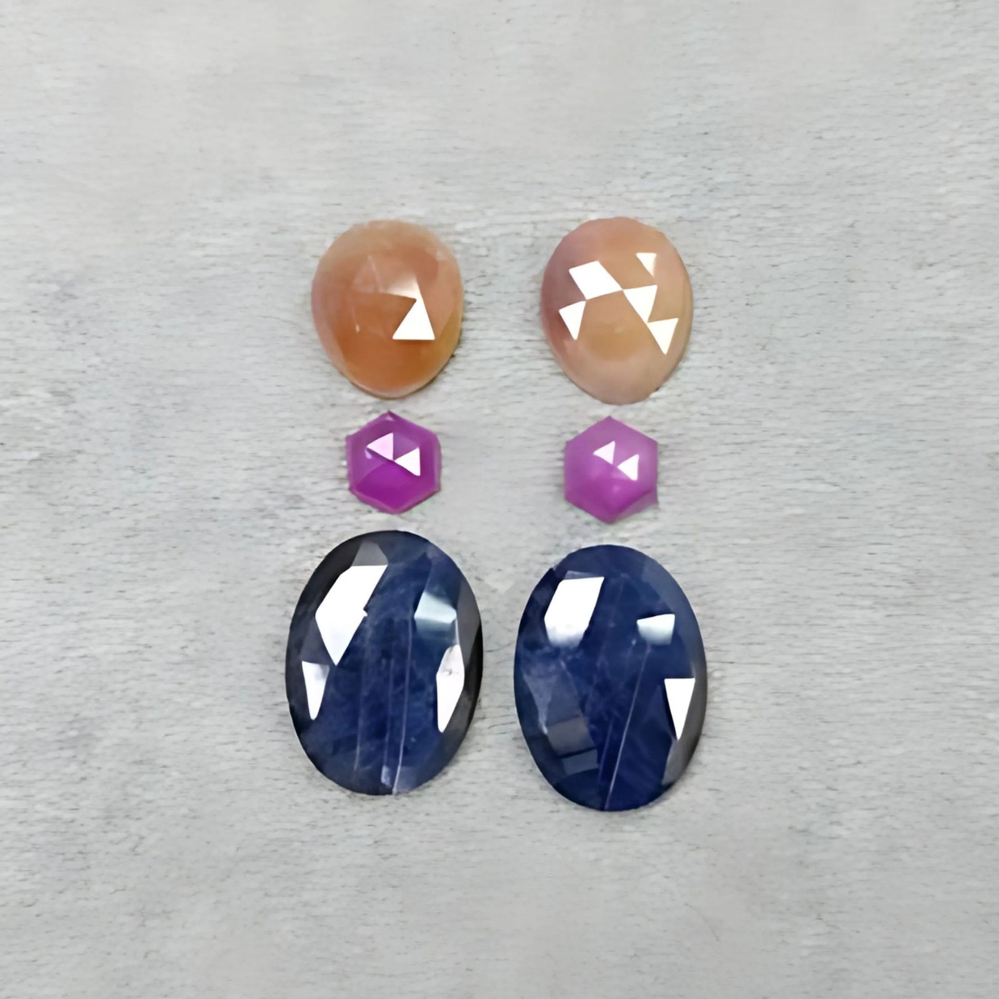 Faceted Multi Sapphire Gemstone