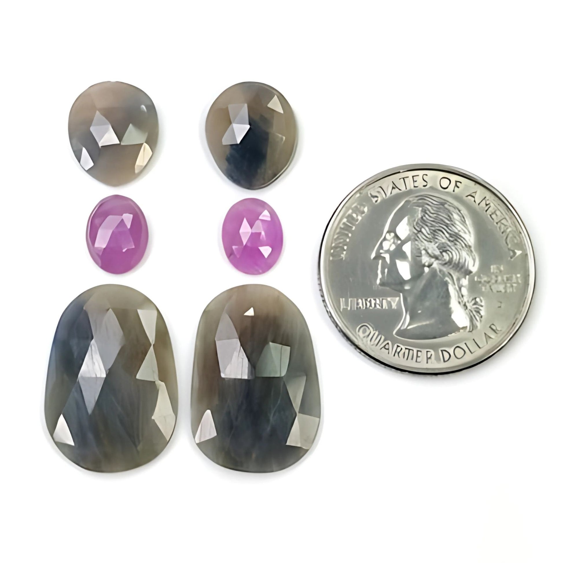 Natürlicher Multi-Saphir-Edelstein