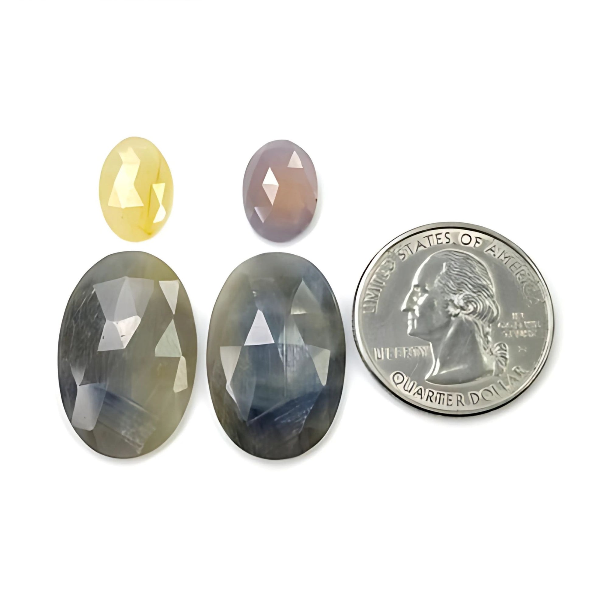 Multi Sapphire Rose Cut Slices
