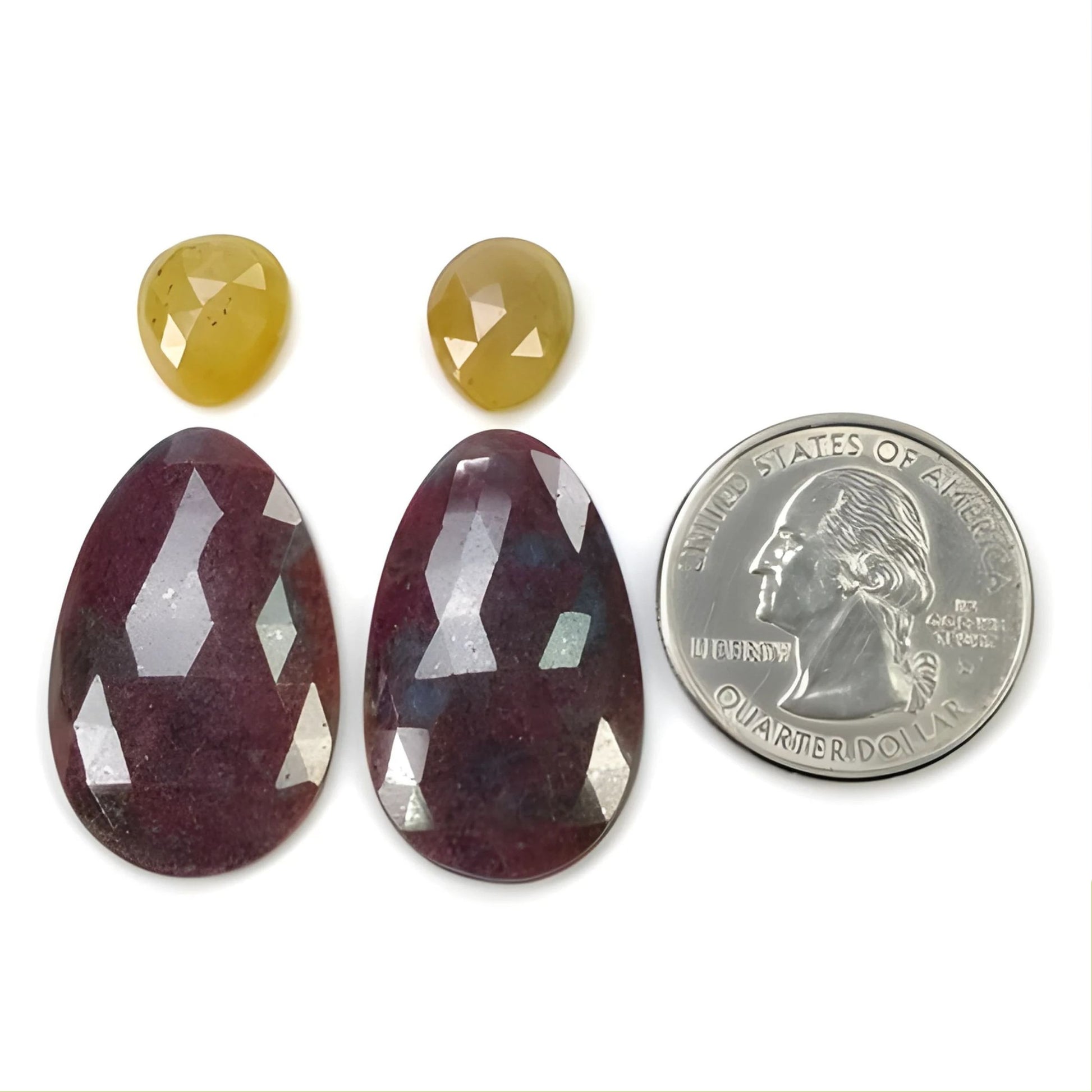 Multi Sapphire Rose Cut Slices