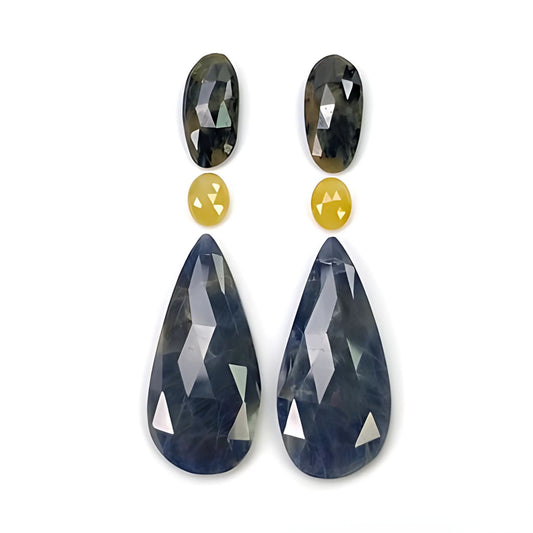 Pierre précieuse multi-saphir naturelle