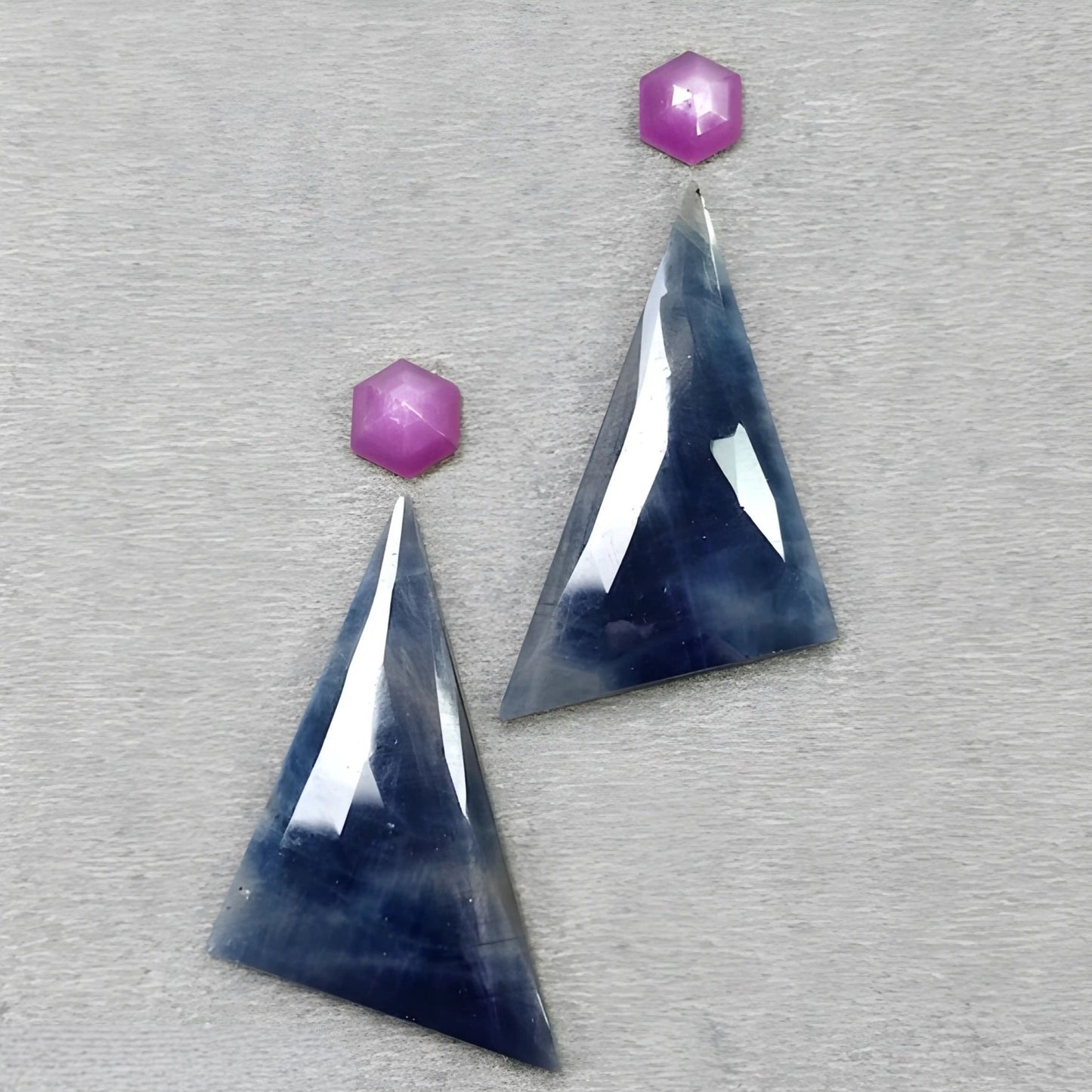 Multi Sapphire Rose Cut Slices