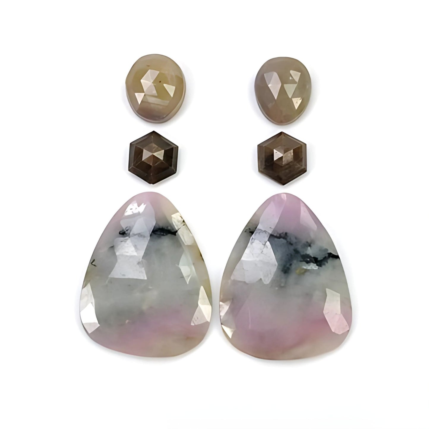 Multi Sapphire Rose Cut Slices