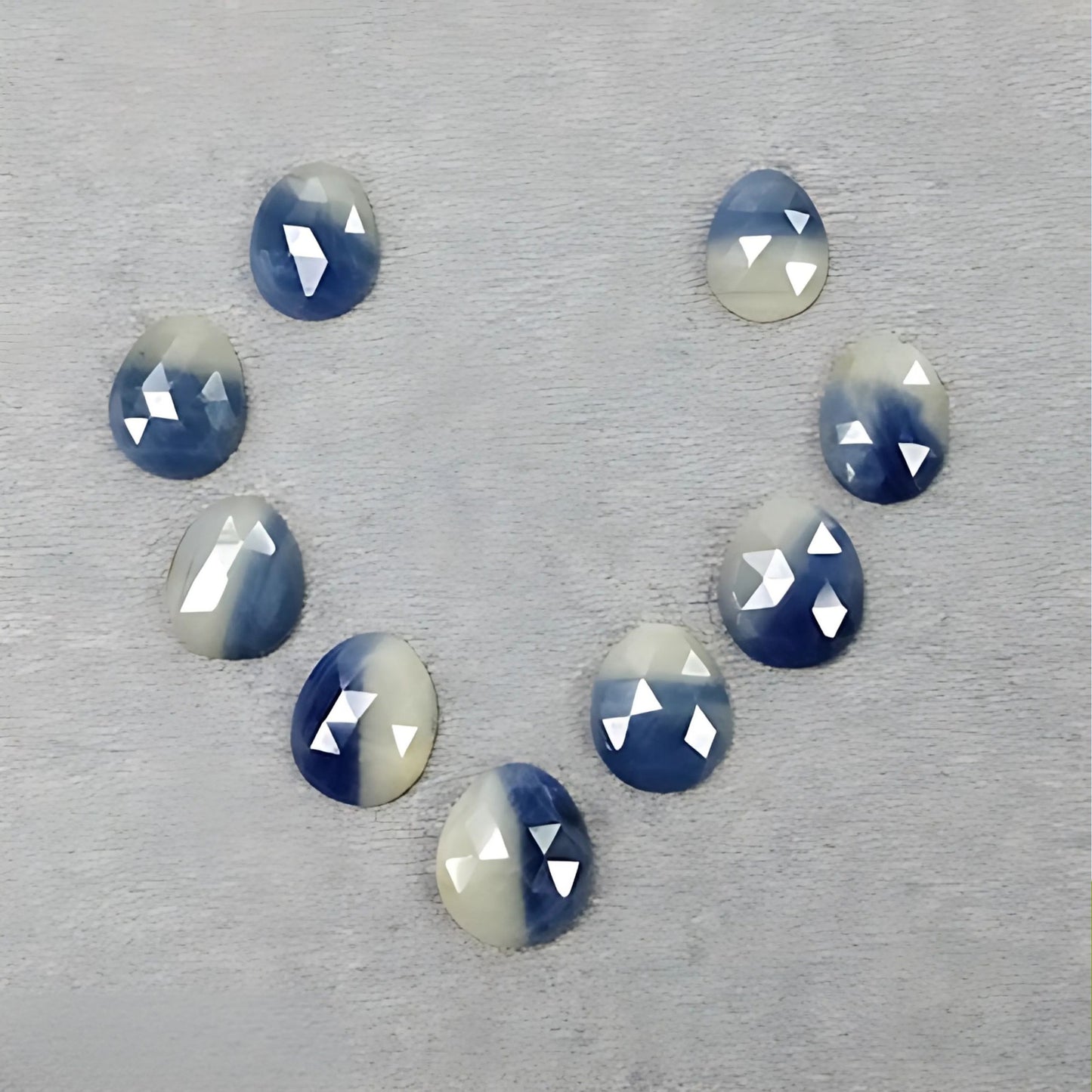 Multi Sapphire Rose Cut Slices