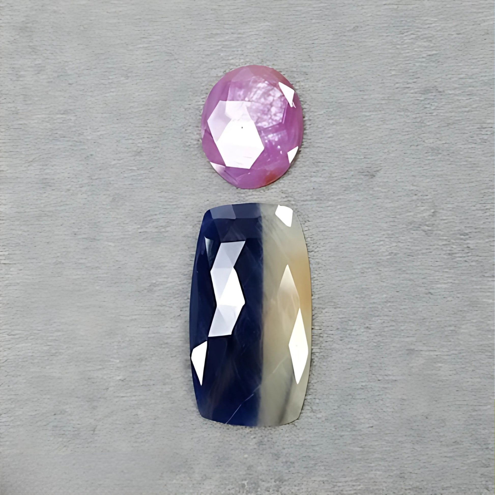 Multi Sapphire Rose Cut Slices