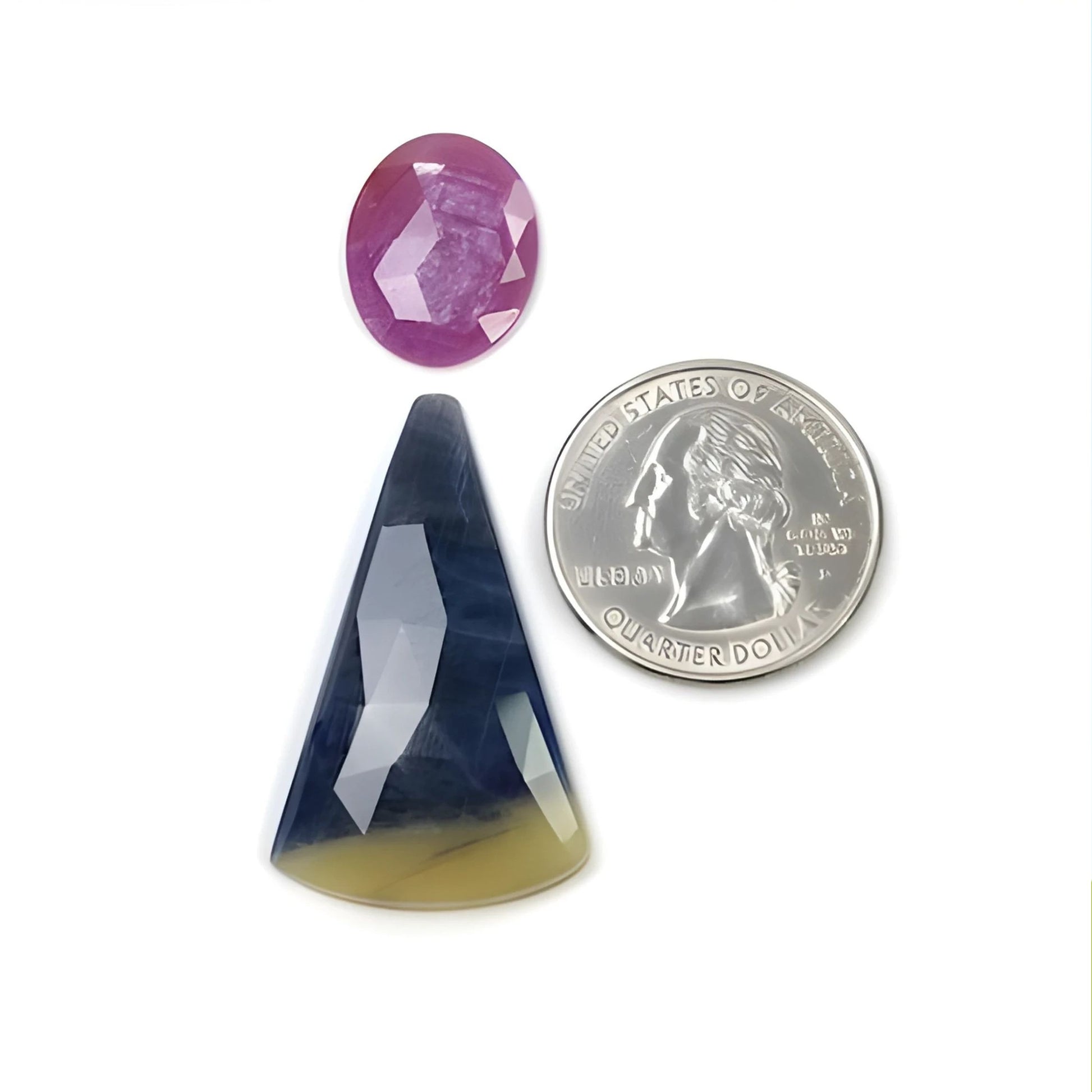 Multi Sapphire Rose Cut Slices