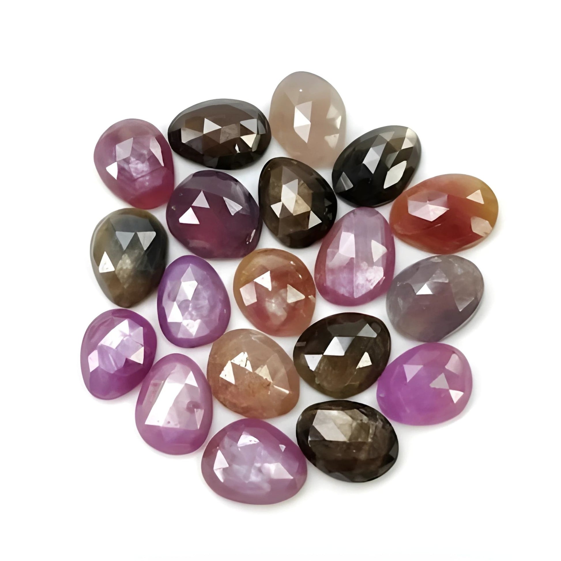 Rebanadas de rosa de zafiro múltiple