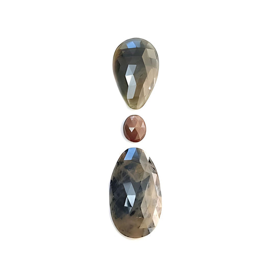 Multi Sapphire Rose Cut Slices
