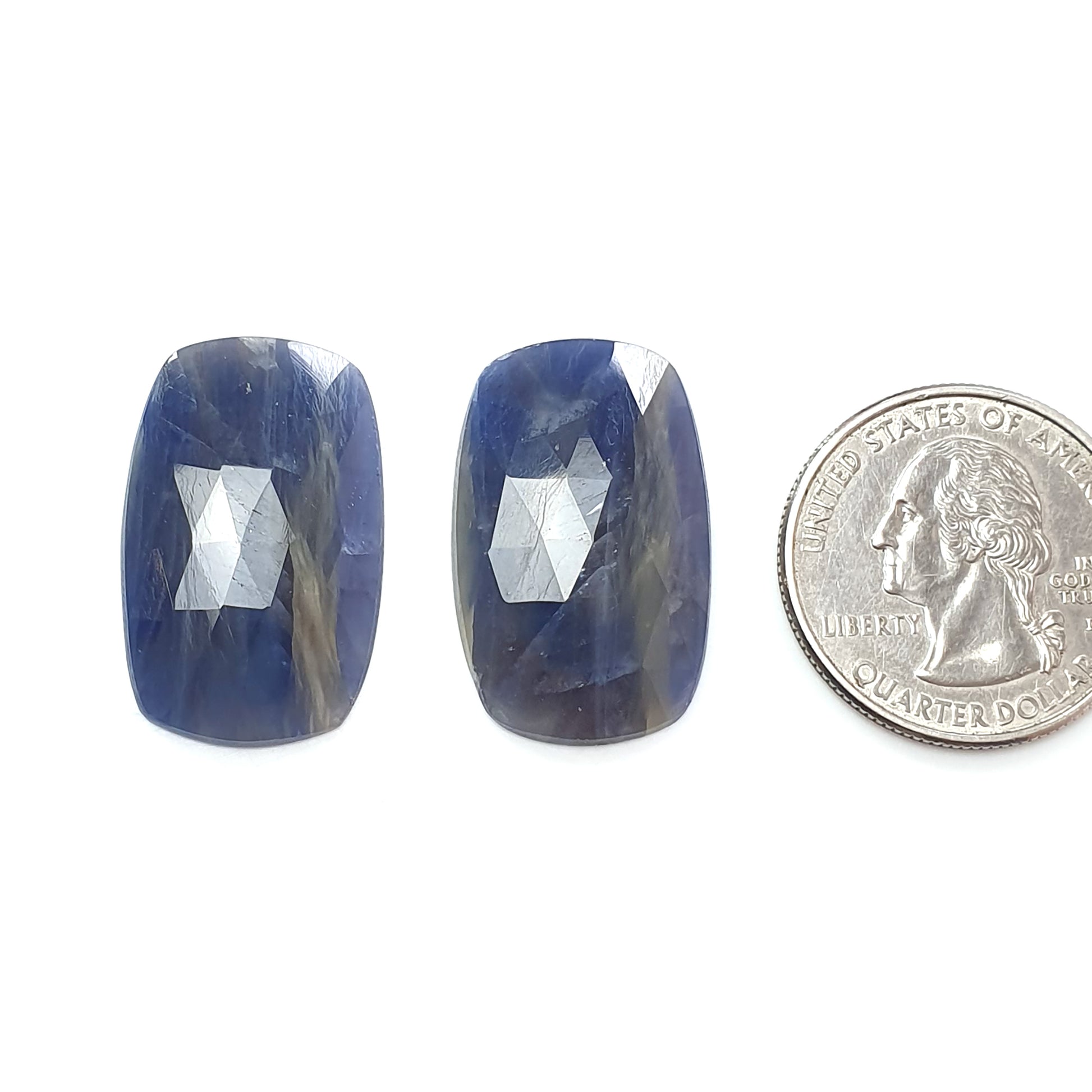 Multi Sapphire Rose Cut Slices