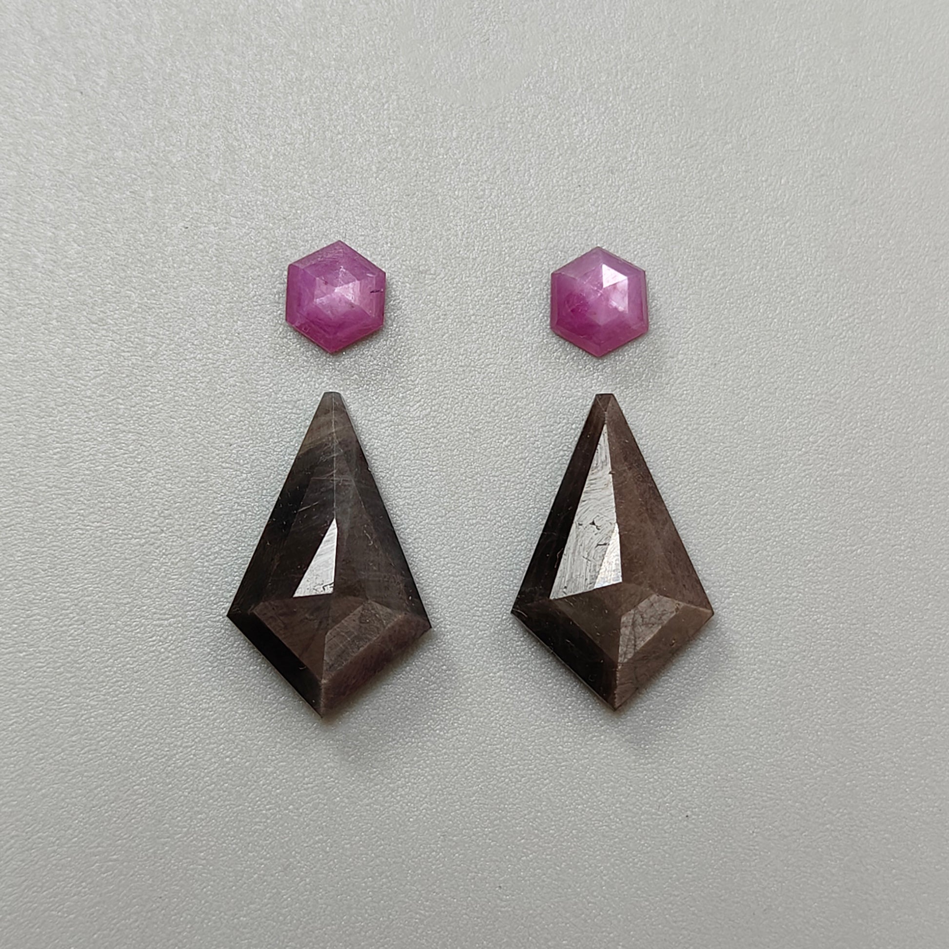 Zaffiro multi taglio rosa fantasia