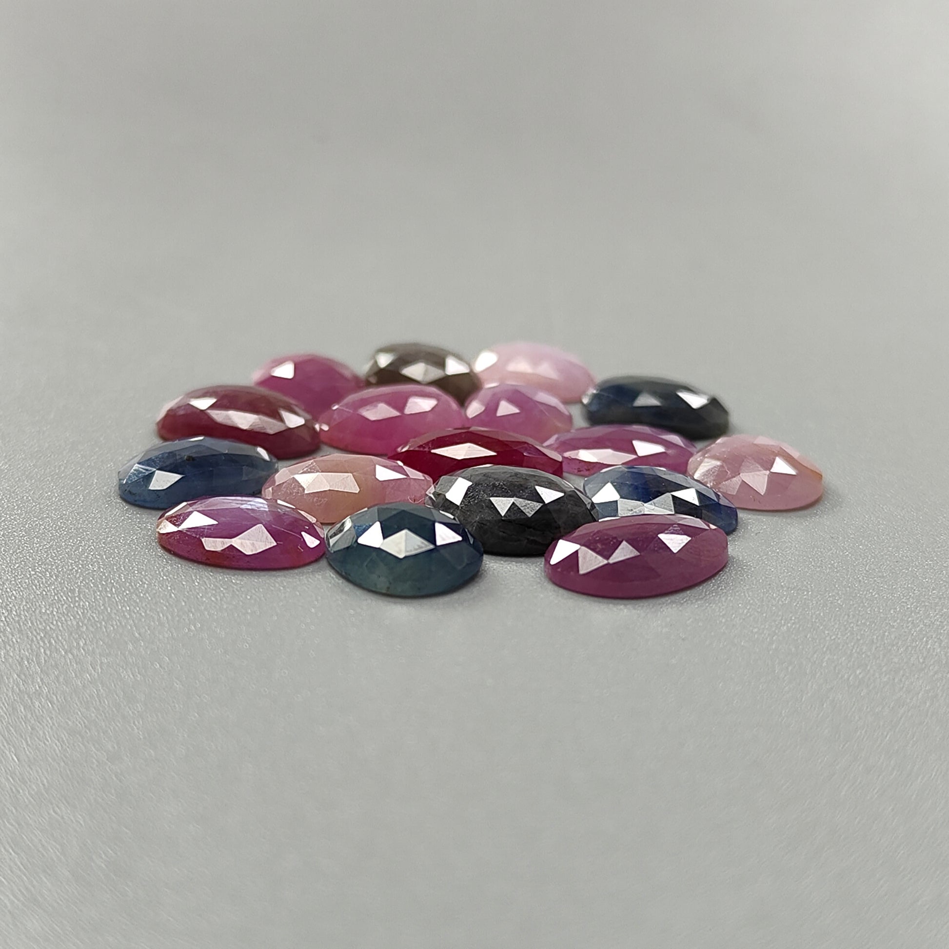 Flat Back Multi Sapphire Slices