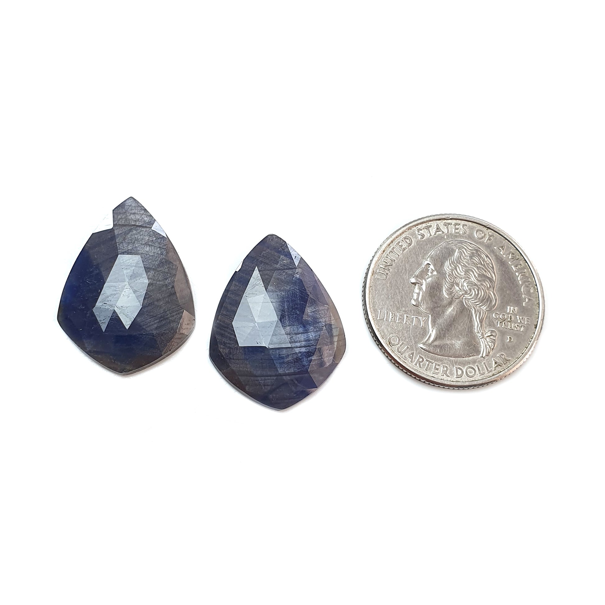 Zweifarbiger Saphir-Edelstein