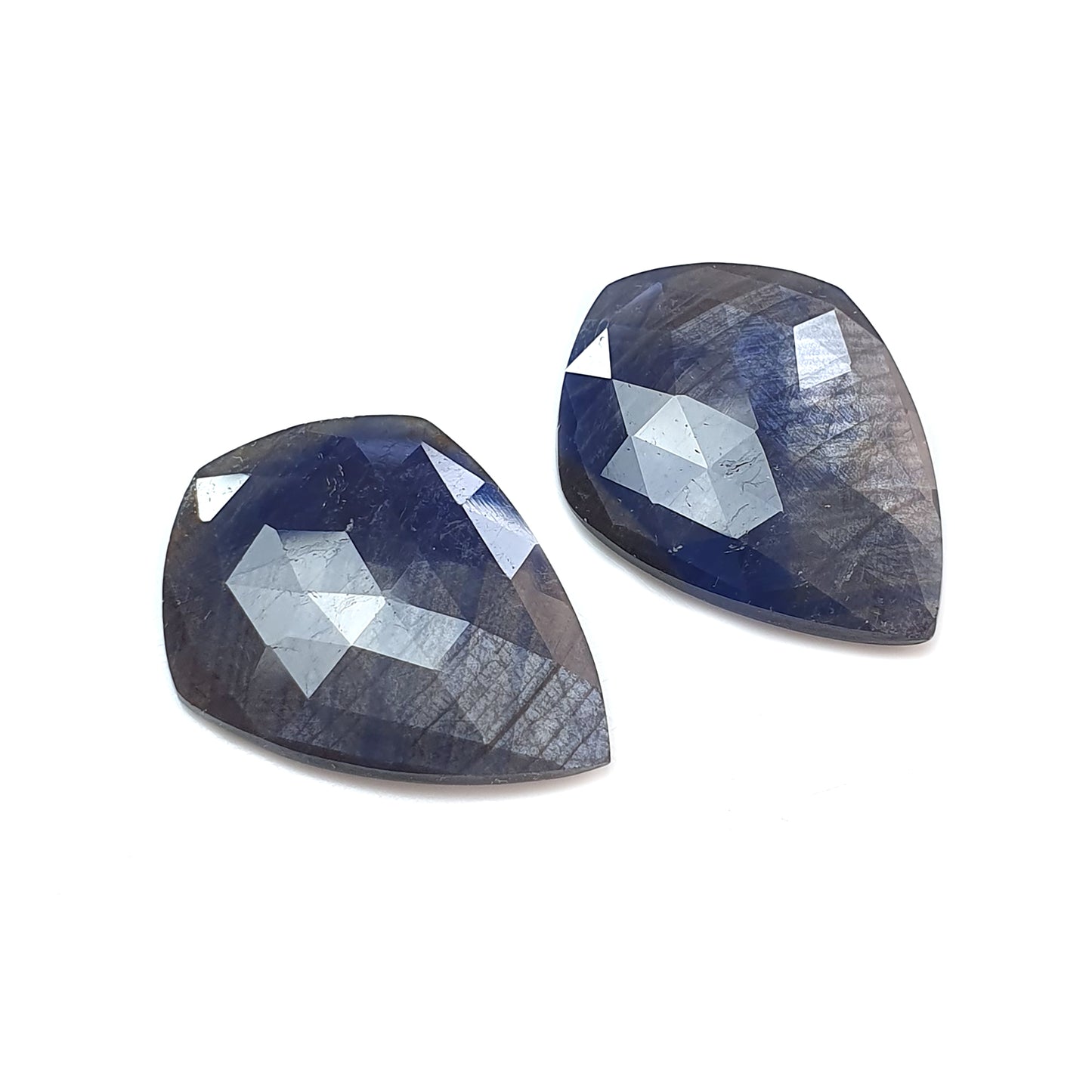 Sapphire Fancy Rose Cut Slices