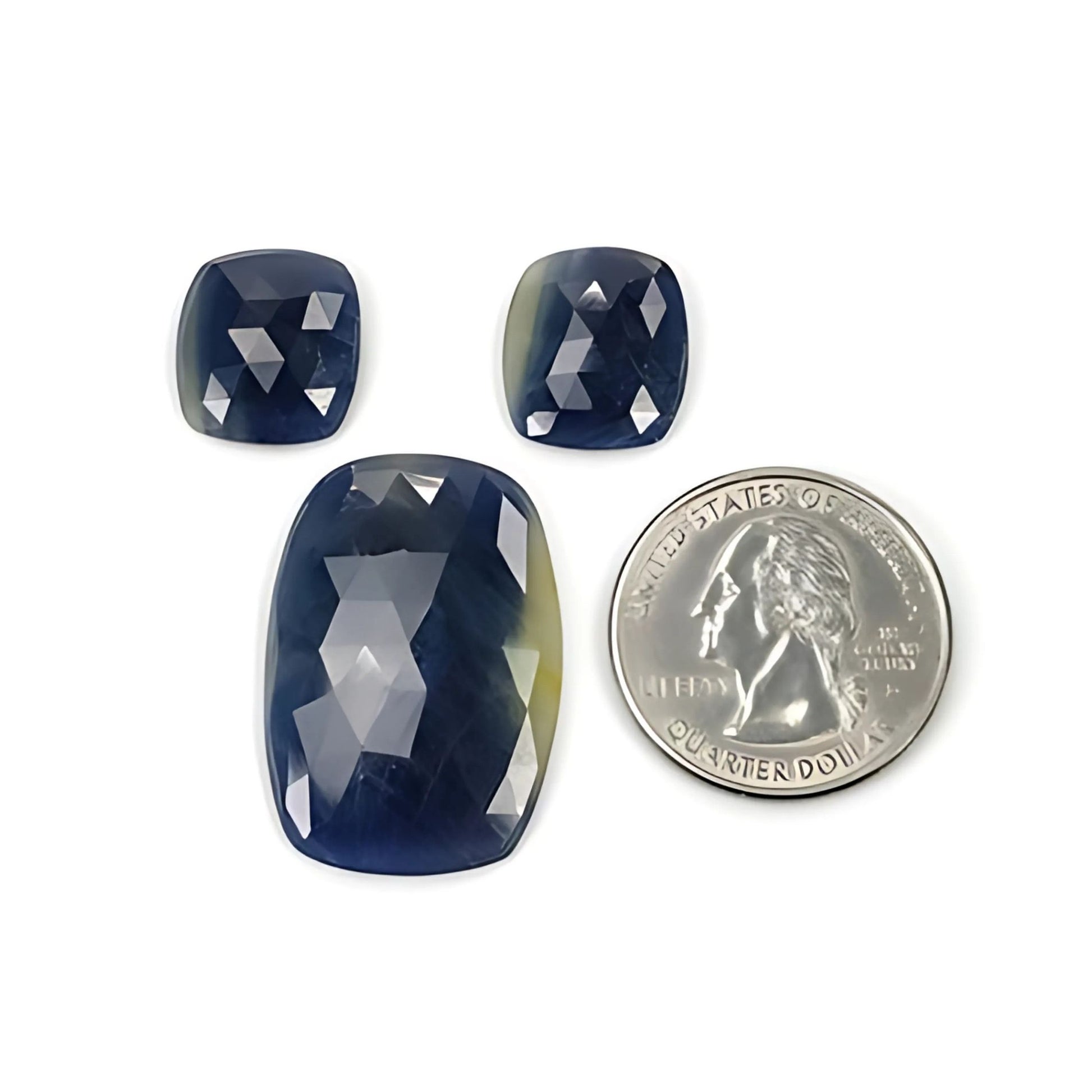 Multi Sapphire Rose Cut Slices