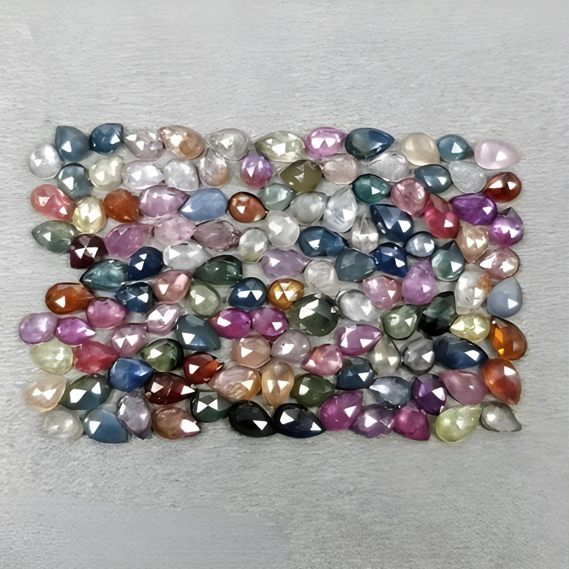 Multi Sapphire Rose Cut Slices