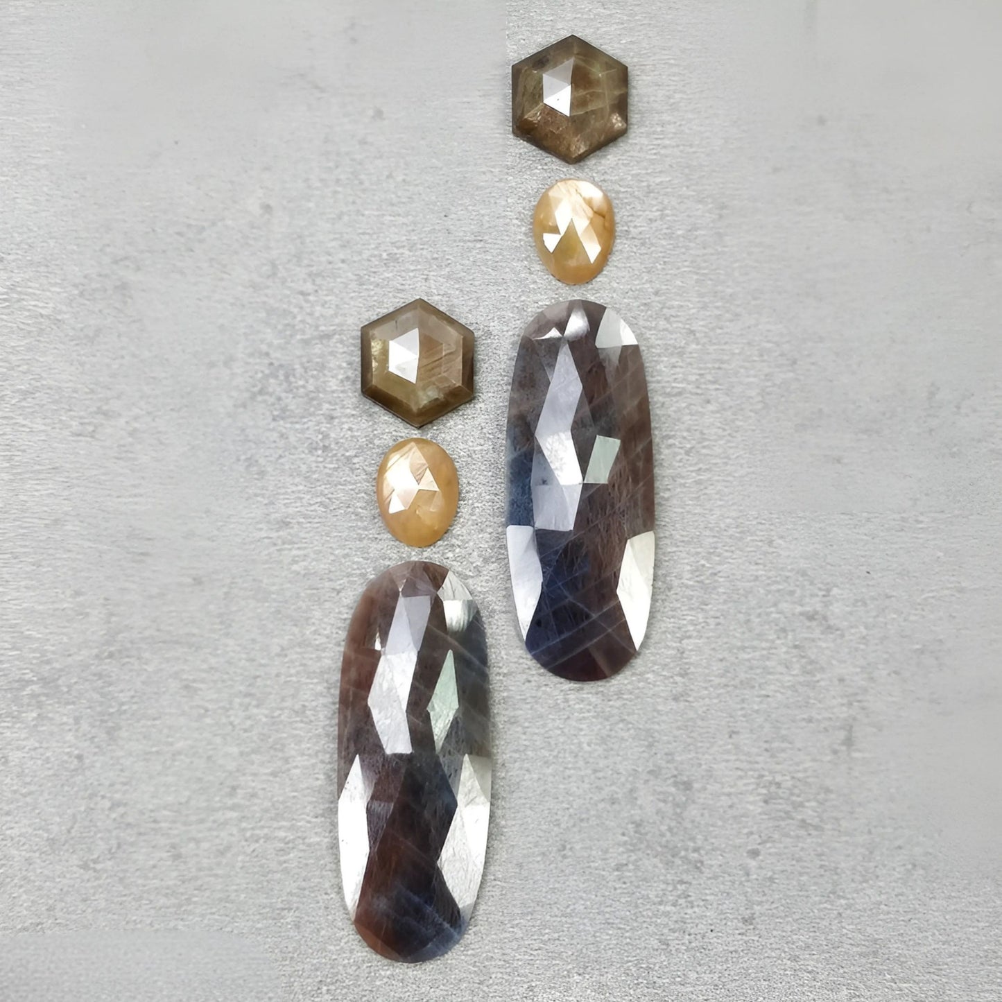 Flat Back Multi Sapphire