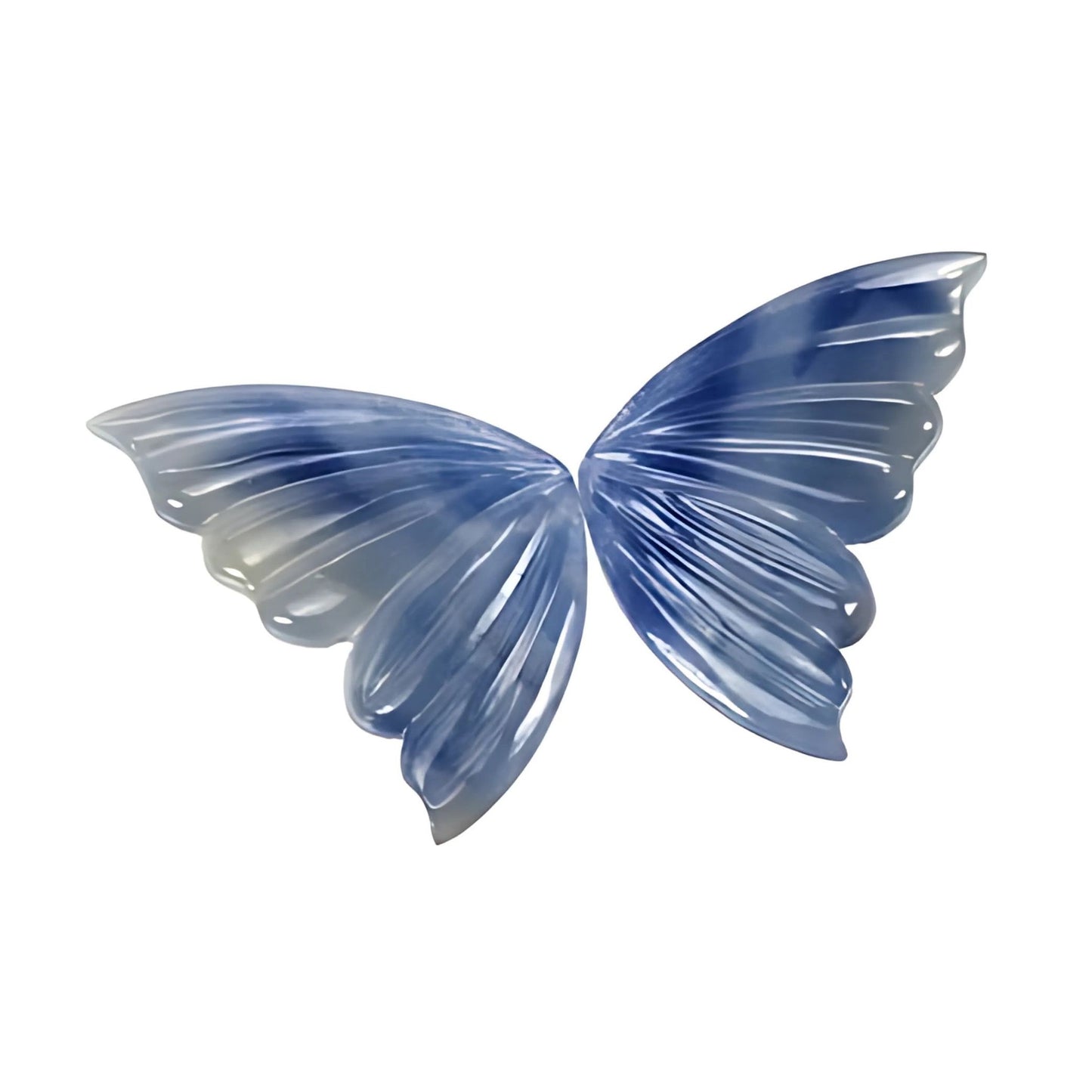 マルチサファイアの蝶の彫刻