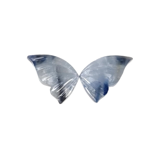 multi sapphire butterfly carving