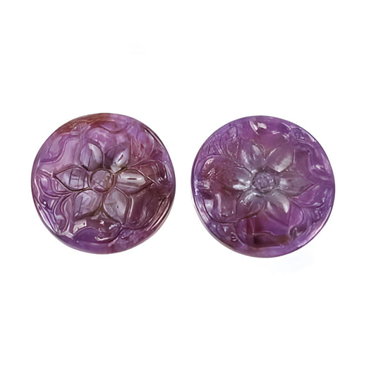 sapphire round shape carving