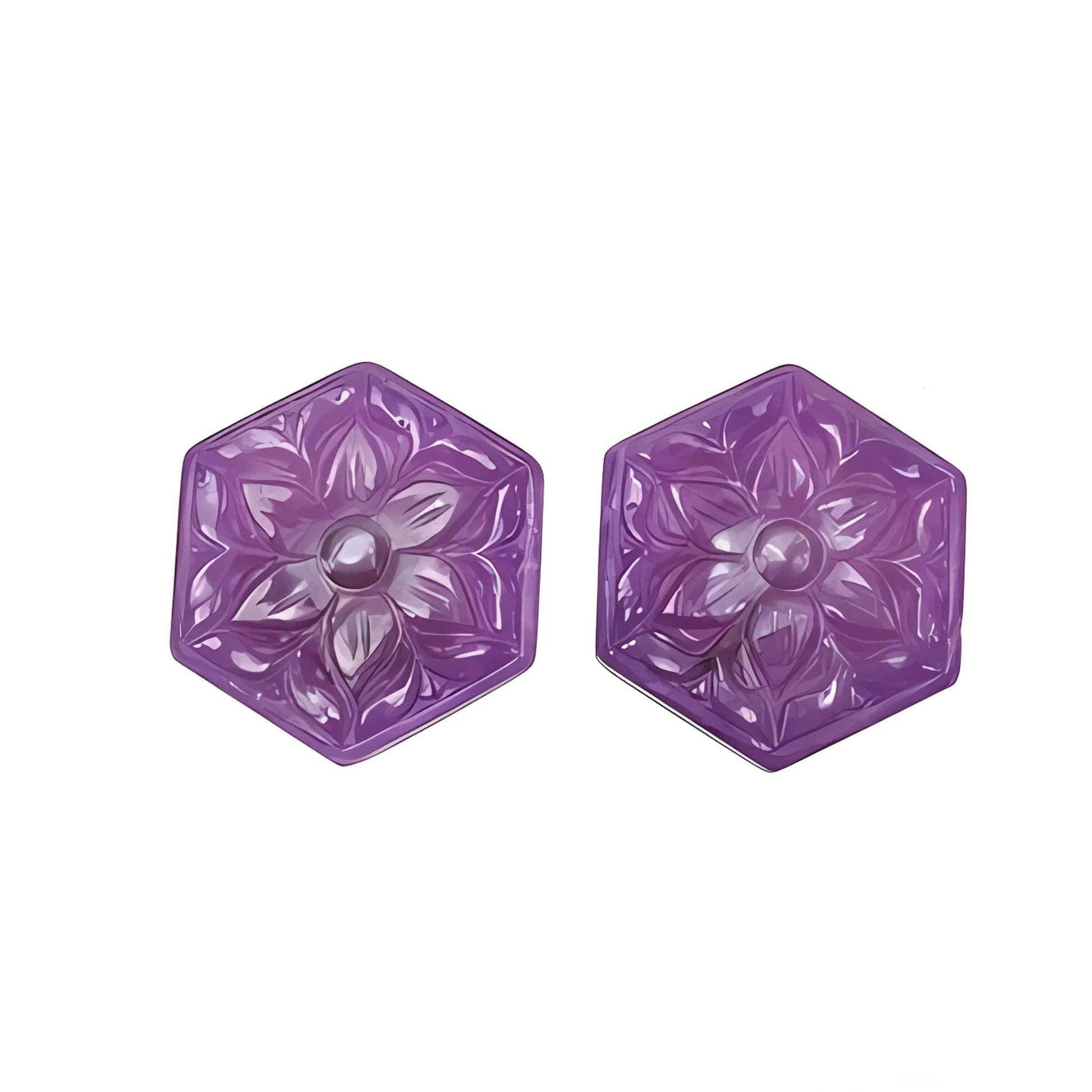 sapphire hexagon shape carving