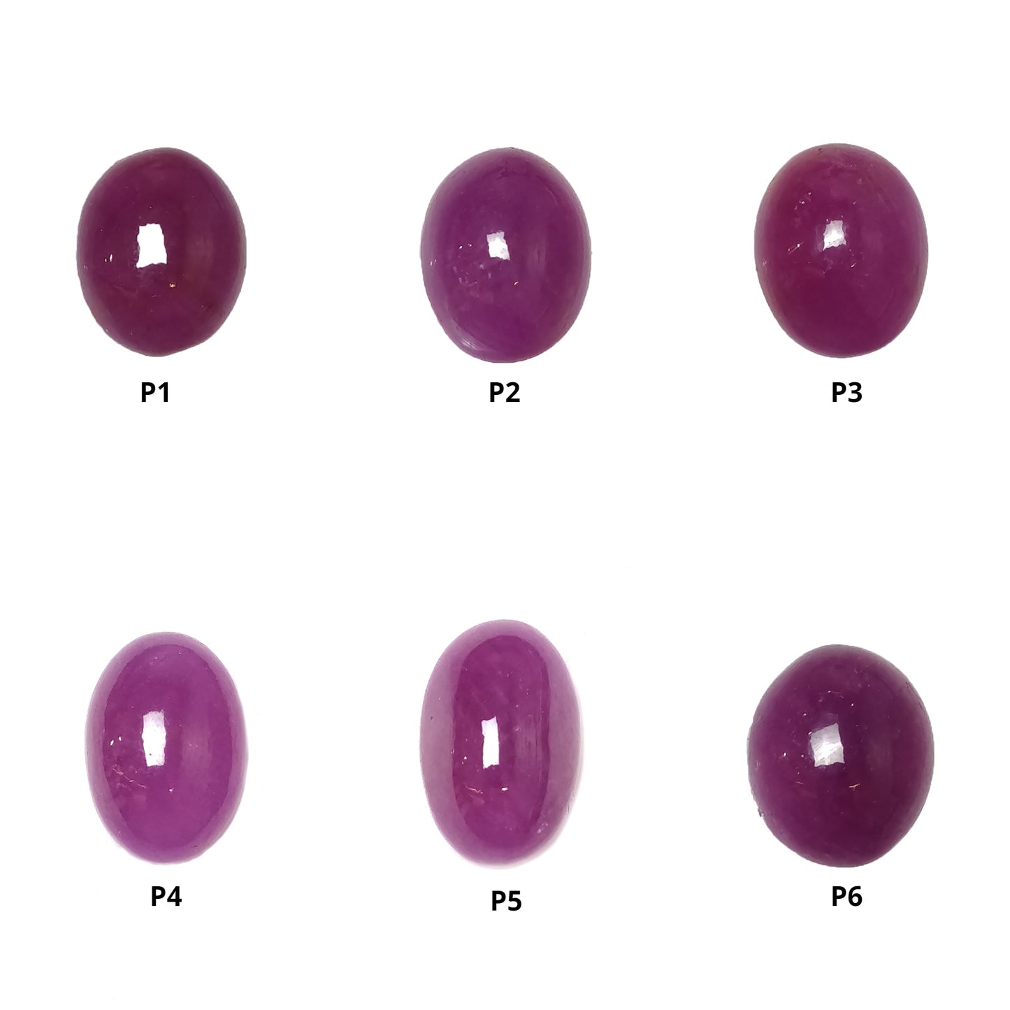 Ruby Gemstone Cabochon : Natural Untreated Unheated Ruby Oval Shape 1pc
